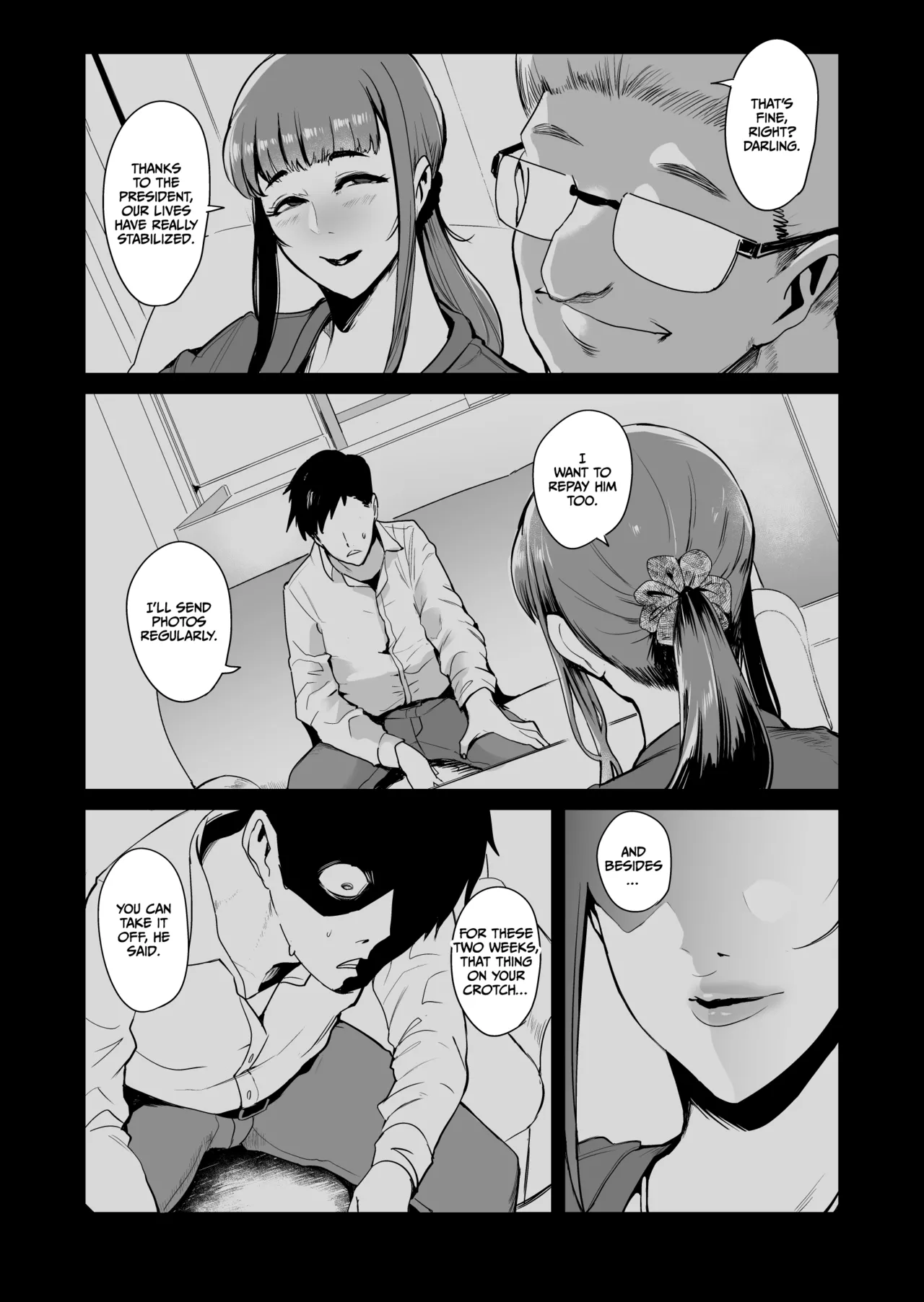 Fella Mask Fujin Kanketsu Hen ~Otto no Mae de Midareru Mask Dorei Zuma-tachi~ + After Chapter 1 - page 4