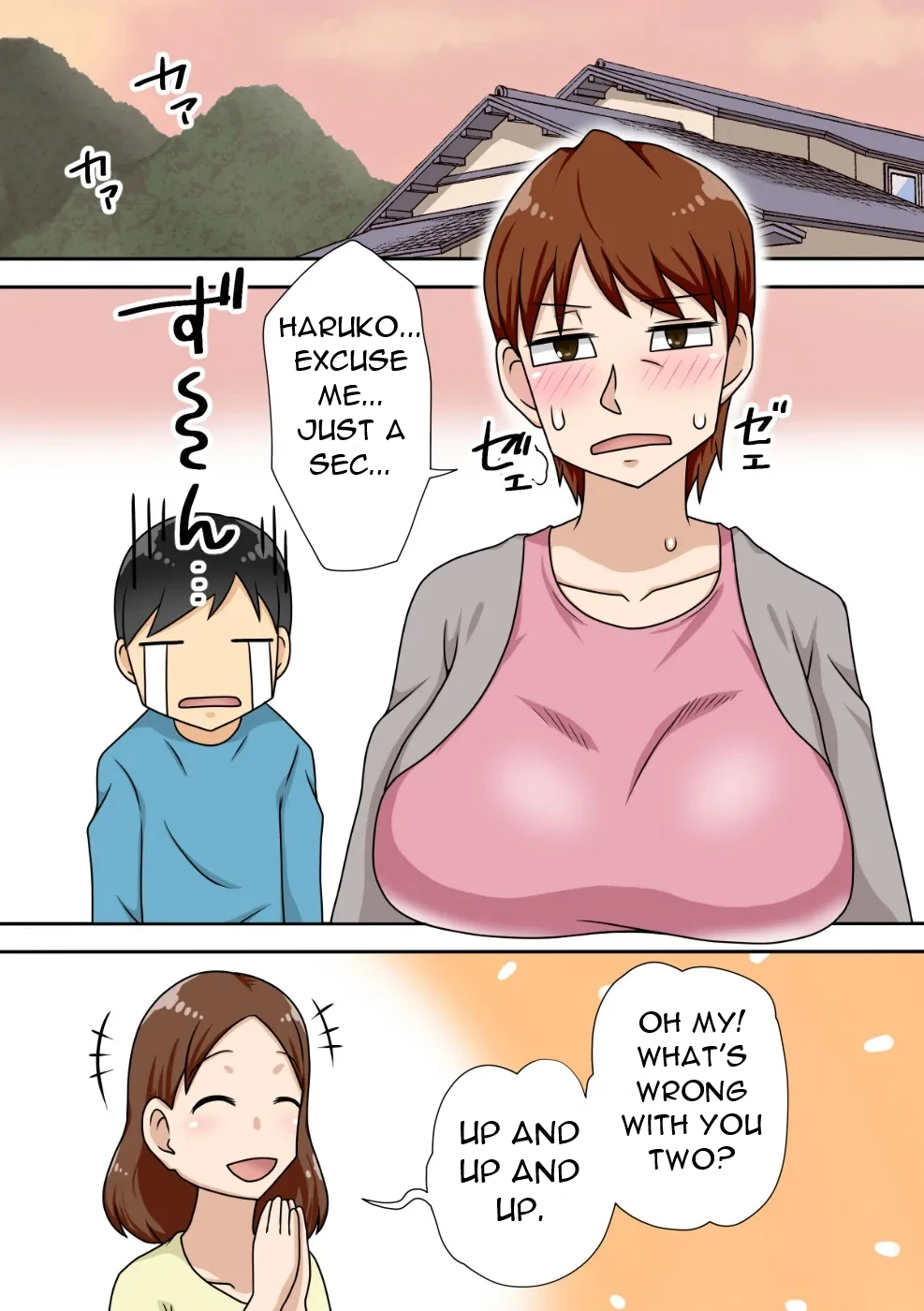 Inkya no Oi to Oba to MAMA to 3P - Introverted Nephew - Threesome with Nephew, Aunt and Mom Chapter 1 - page 8