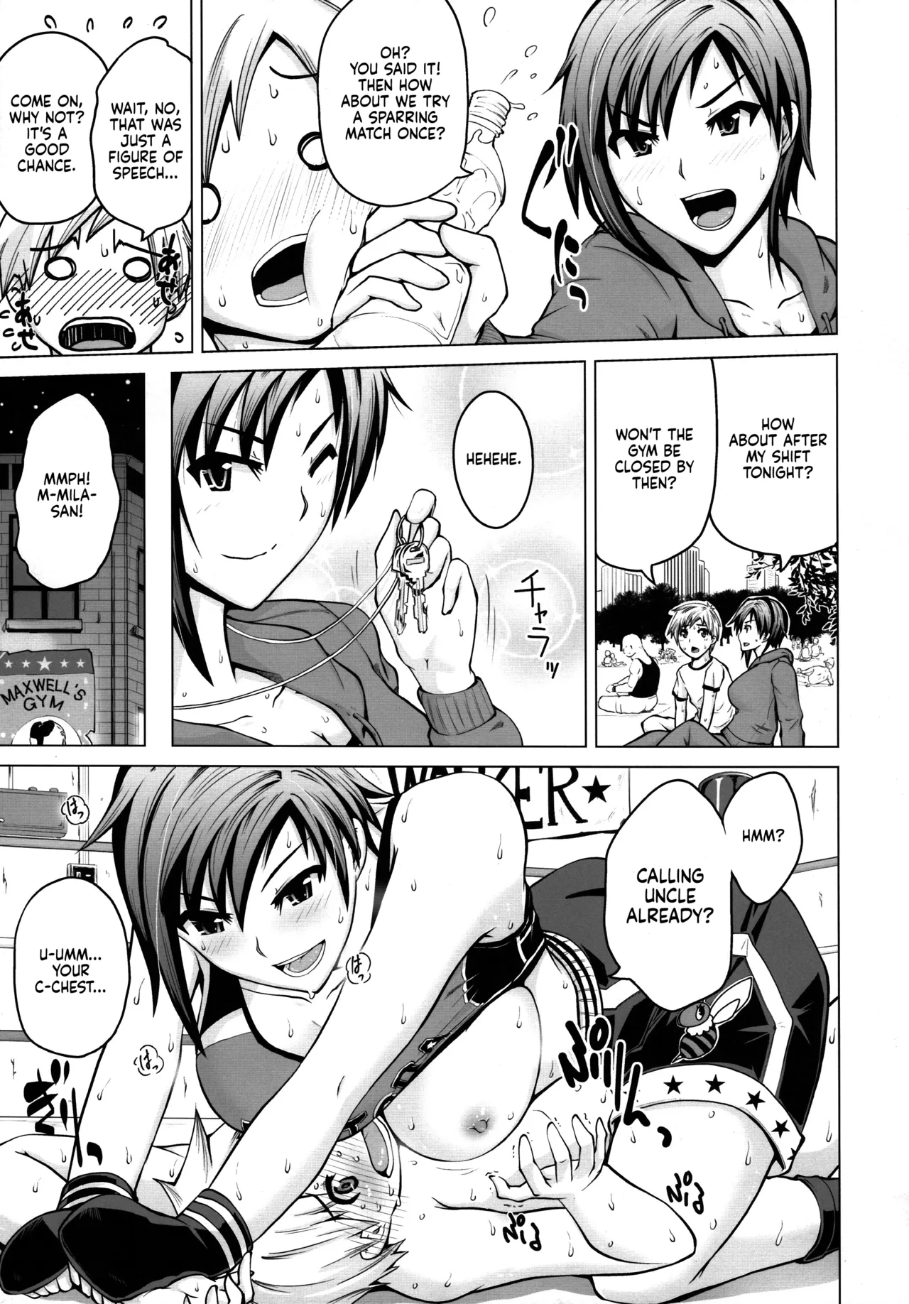 The Story of an MMA Fighter Who Looks Good in Sweat Having Lovey-Dovey Sex with a Shota Boy Chapter 1 - page 9