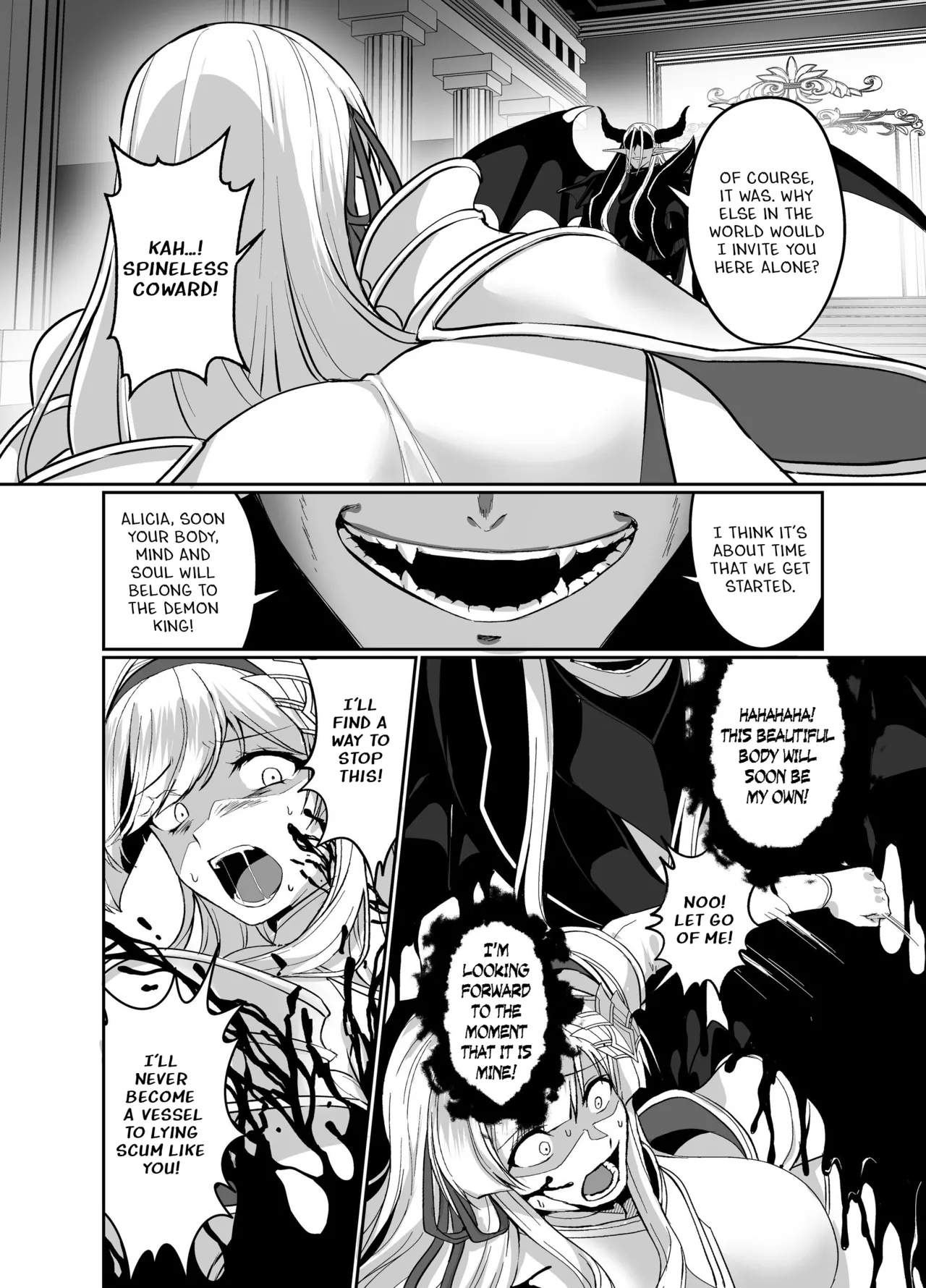 Hyouten no Kishi Alicia ~Seigi no Hime Kishi ga Maou no Utsuwa ni Somari Ochiru Toki kara~ Chapter 1 - page 11