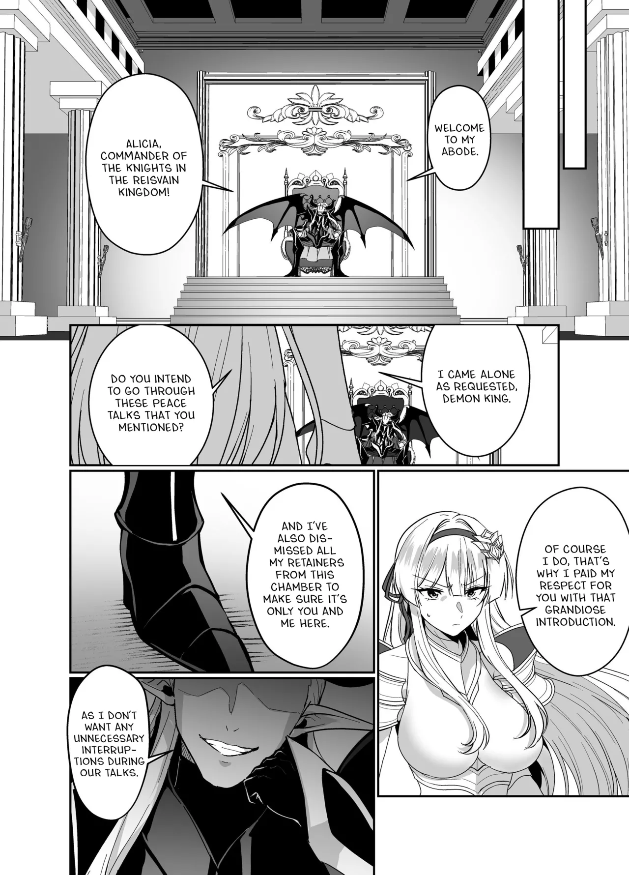 Hyouten no Kishi Alicia ~Seigi no Hime Kishi ga Maou no Utsuwa ni Somari Ochiru Toki kara~ Chapter 1 - page 5