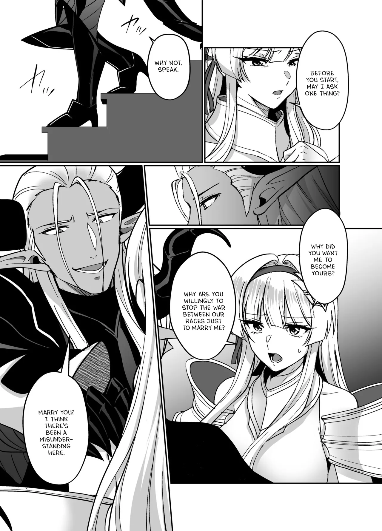 Hyouten no Kishi Alicia ~Seigi no Hime Kishi ga Maou no Utsuwa ni Somari Ochiru Toki kara~ Chapter 1 - page 8