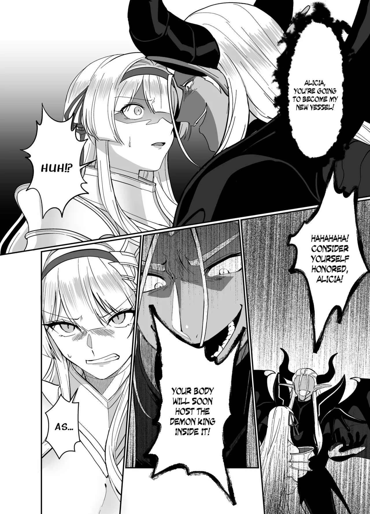 Hyouten no Kishi Alicia ~Seigi no Hime Kishi ga Maou no Utsuwa ni Somari Ochiru Toki kara~ Chapter 1 - page 9