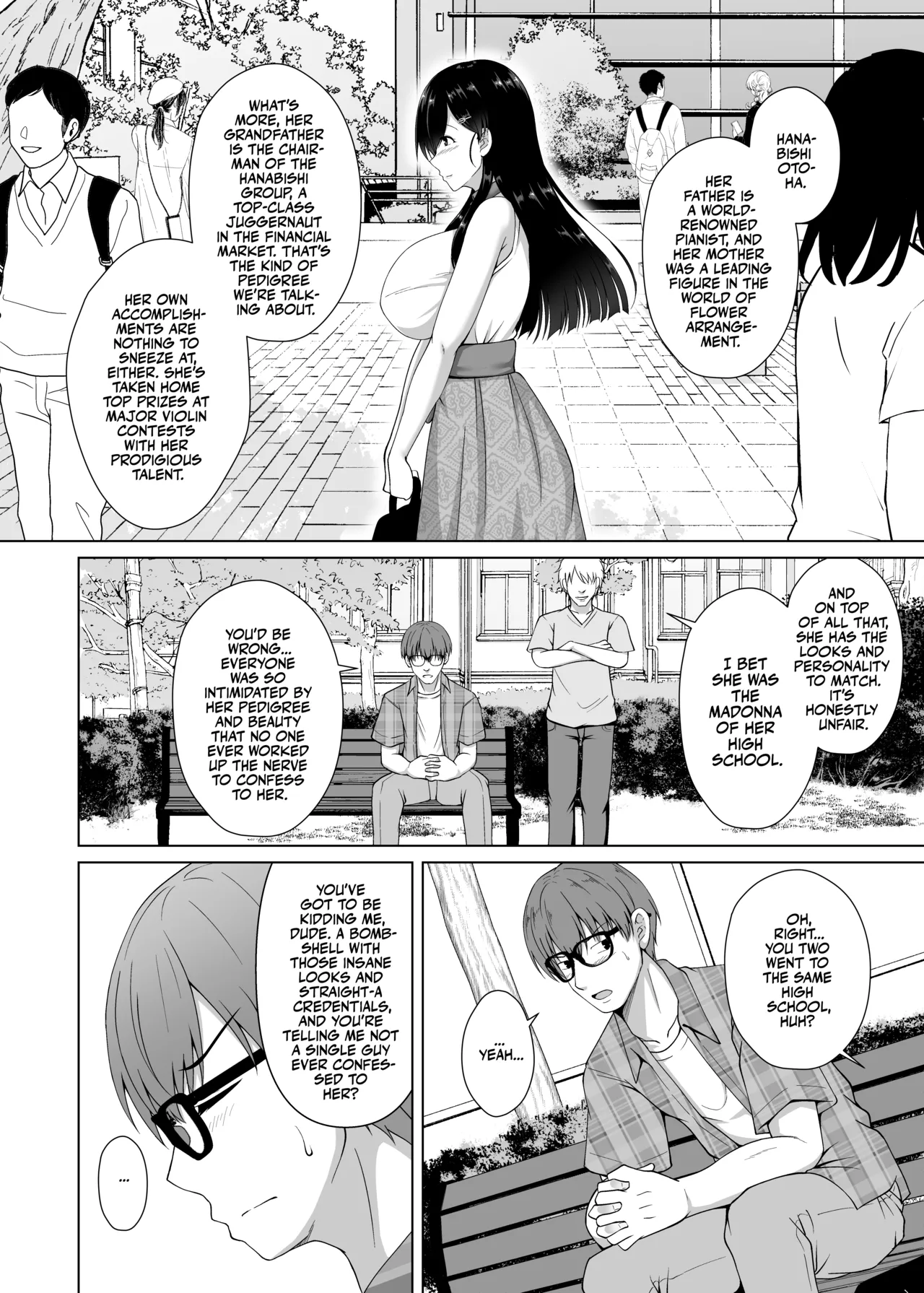 Kanojo ga Kami o Someta Wake ~Kataomoi no Seiso Kurokami Ojou-sama ga Boku no Shiranai Tokoro de Otoko no Aji o Oboeru Hanashi~ Chapter 1 - page 4