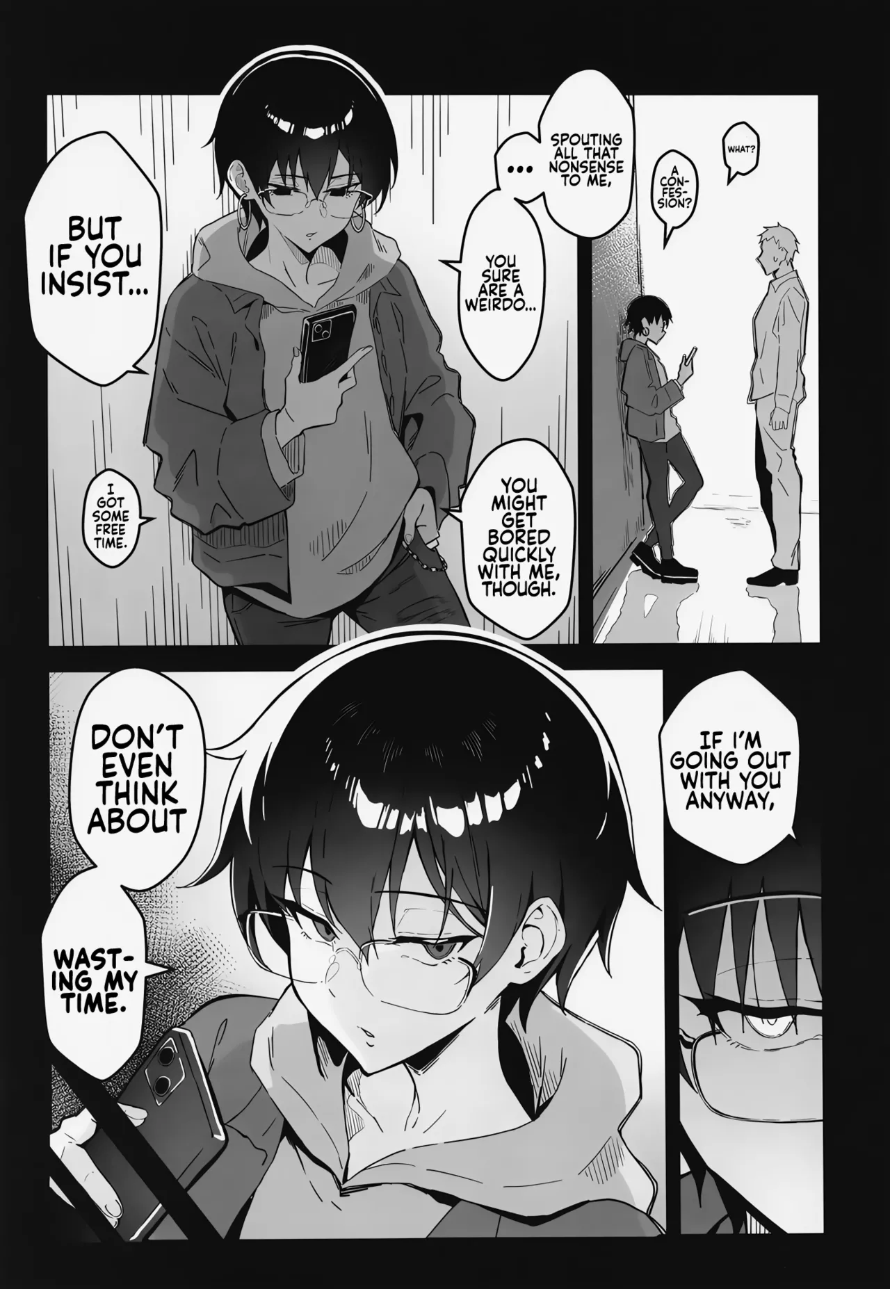Buaisou na Kakure Kyonyuu Boyish Kanojo to Taikutsu na Date Chapter 1 - page 2