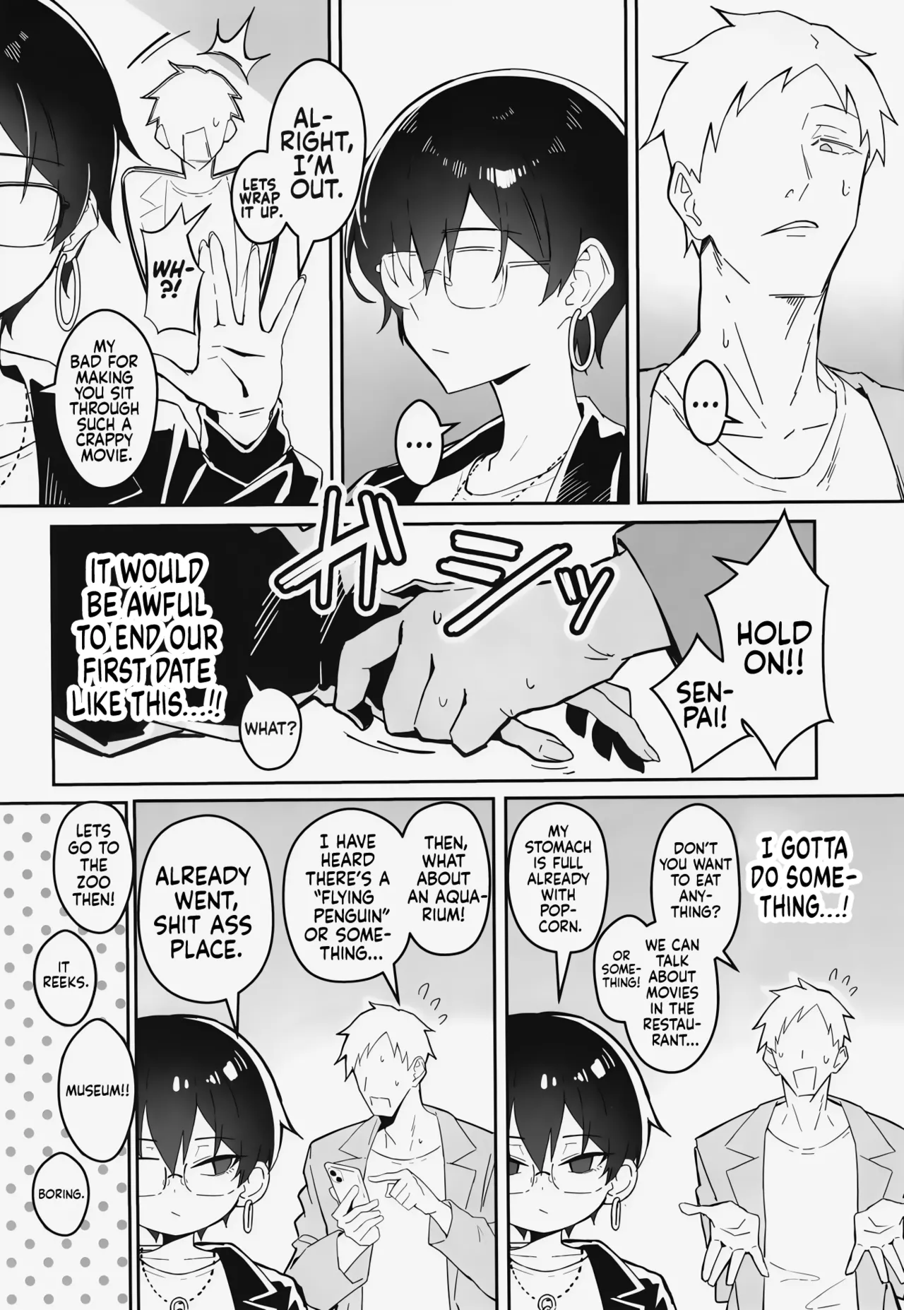 Buaisou na Kakure Kyonyuu Boyish Kanojo to Taikutsu na Date Chapter 1 - page 6