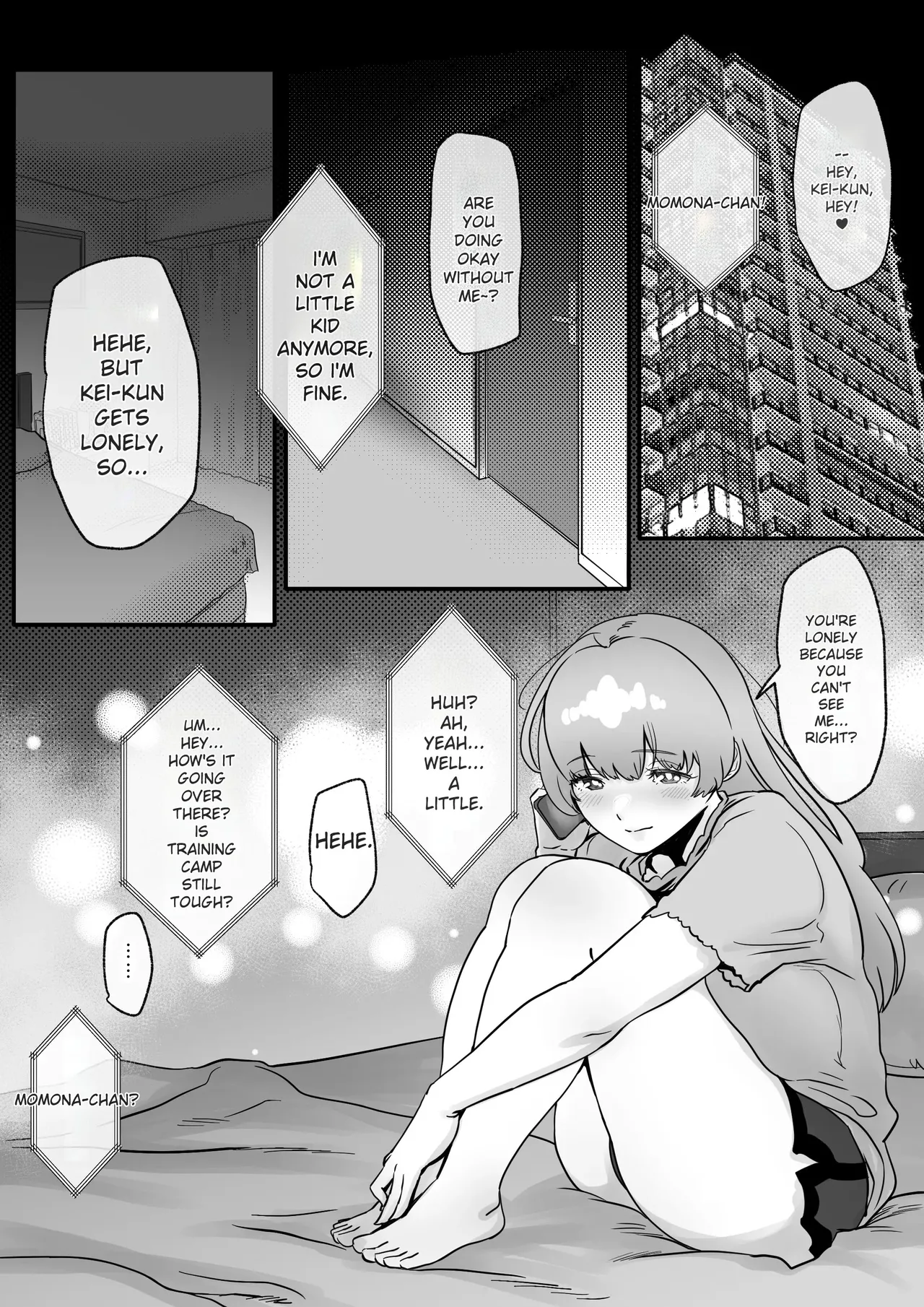 A story about Momona, an aspiring idol who was supposed to end up with her childhood friend, but becomes an older man’s mistress. Chapter 1 - page 28