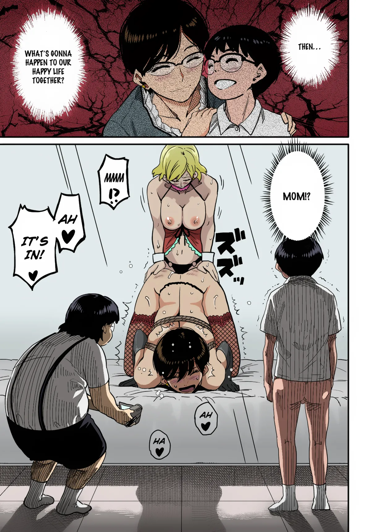 Hahaoya Shikkaku Elite Oyako no M Buta Netorare Tenraku Jinsei Chapter 1 - page 349