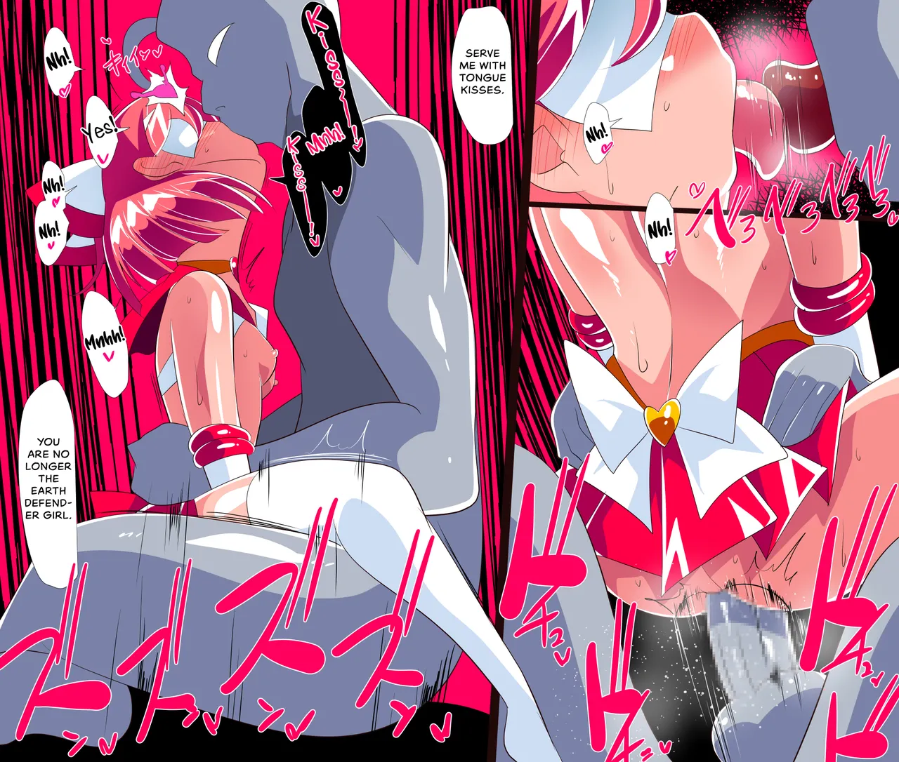 Heroine Harassment Chikyuu Bouei Shoujo Haruka VS Sennou Kaijin Kuruu Seijin Chapter 1 - page 28