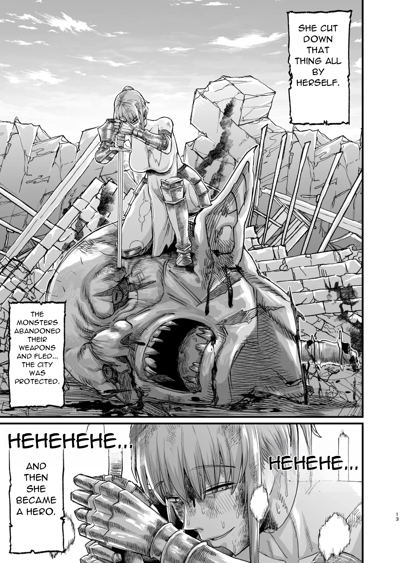 Katsute Eiyu datta, Onna Tachihe - To The Women Who Were Once Heroes Chapter 1 - page 14