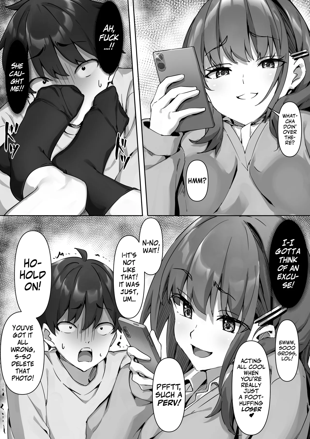 The Story of a Masochist Punished for Secretly Sniffing His Female Classmate's Feet Chapter 1 - page 5