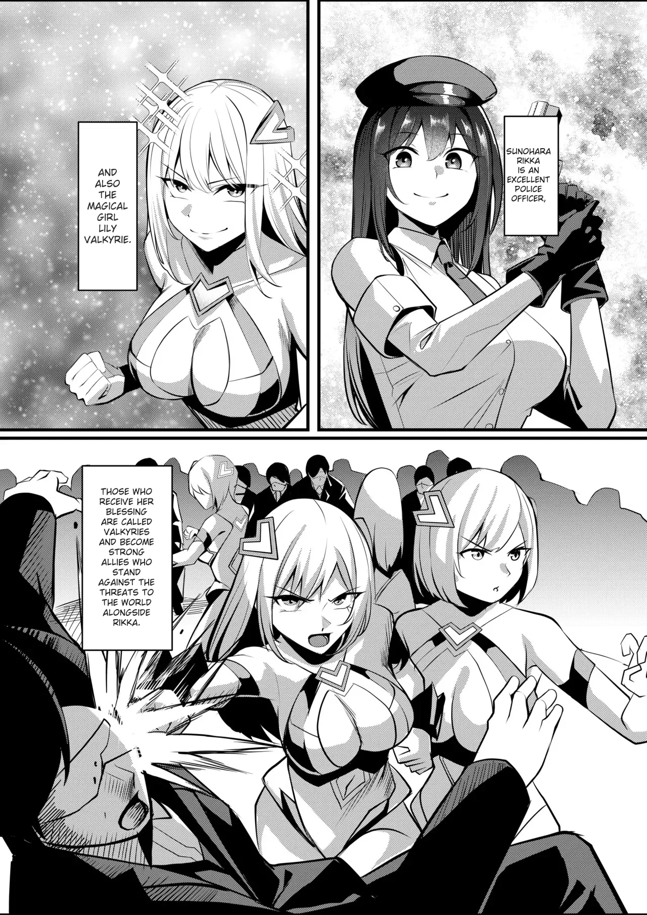 Mahou Shoujo Saint Lily Valkyrie ~Teki Soshiki ni Sennou Choukyou Sareta Mahou Shoujo ga Seishori Sentouin ni Ochiru made~ Chapter 1 - page 2