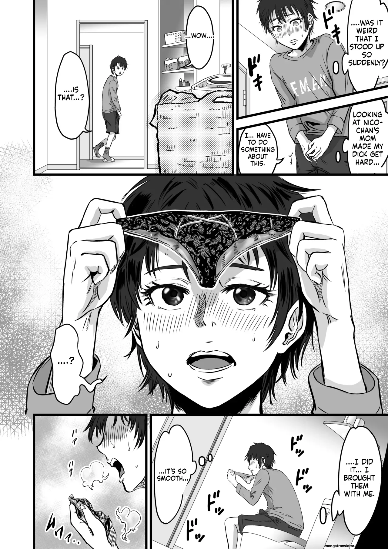 My gentle and kind friend's mom was a slut who devoured young boys' cocks. Chapter 1 - page 15