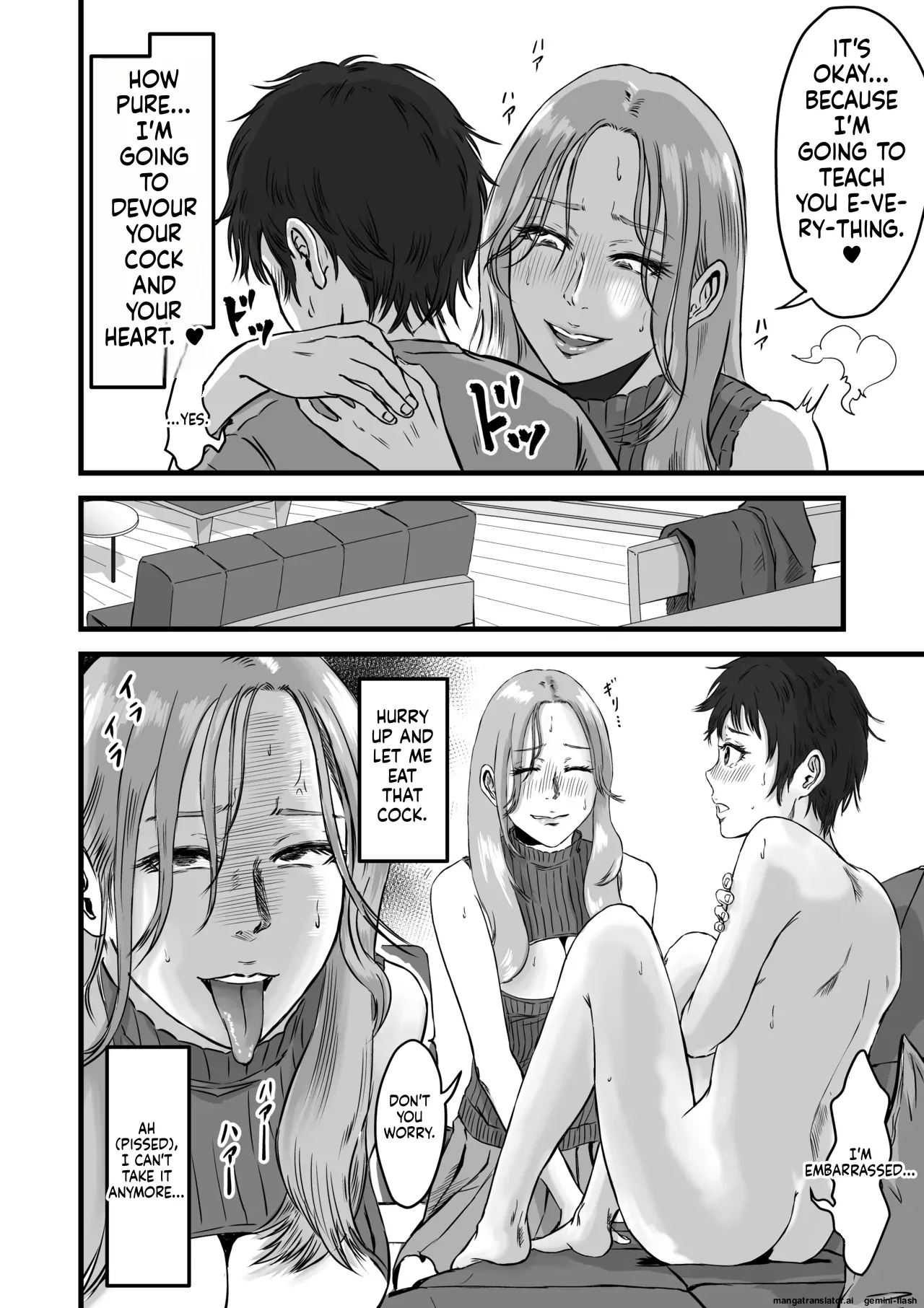 My gentle and kind friend's mom was a slut who devoured young boys' cocks. Chapter 1 - page 25