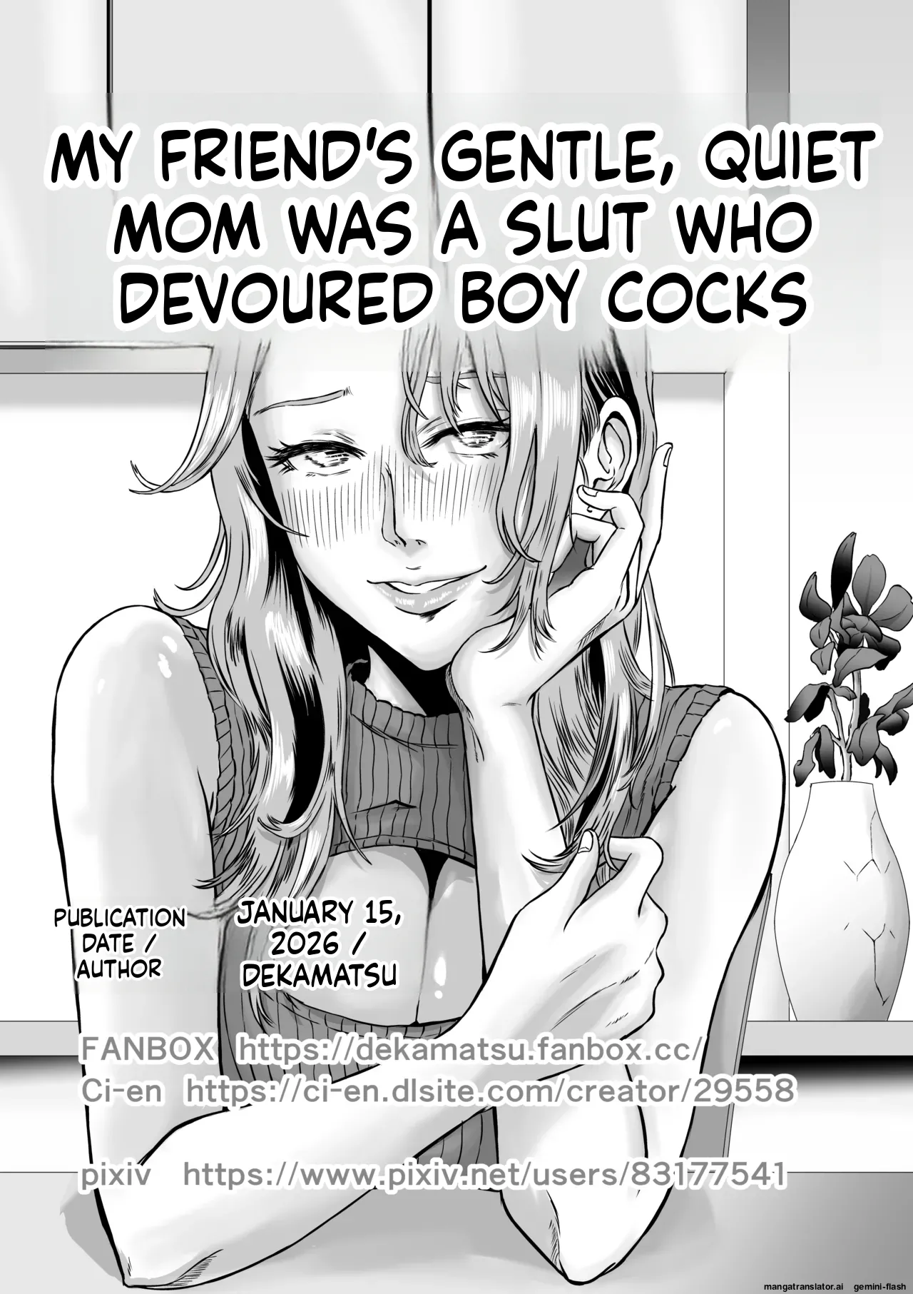 My gentle and kind friend's mom was a slut who devoured young boys' cocks. Chapter 1 - page 70