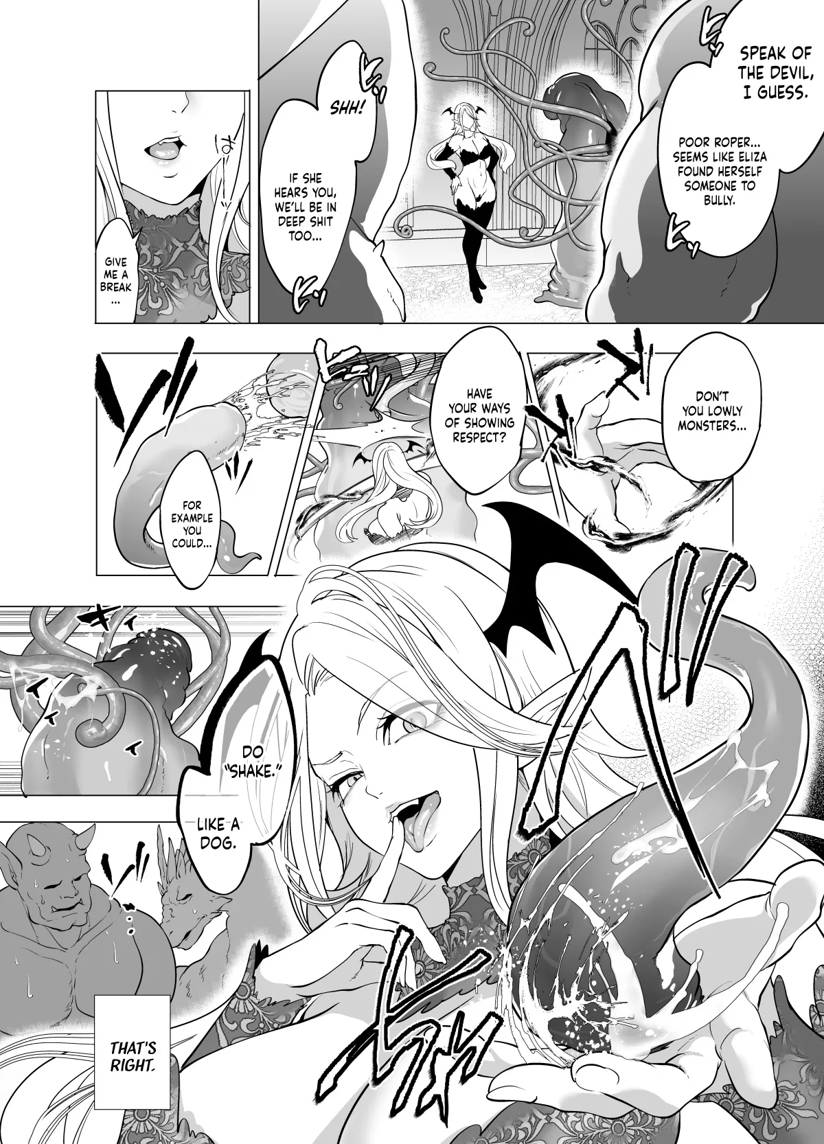 Shokushu Kan Haramase de Takabisha Succubus o Wakaraseru! Chapter 1 - page 4