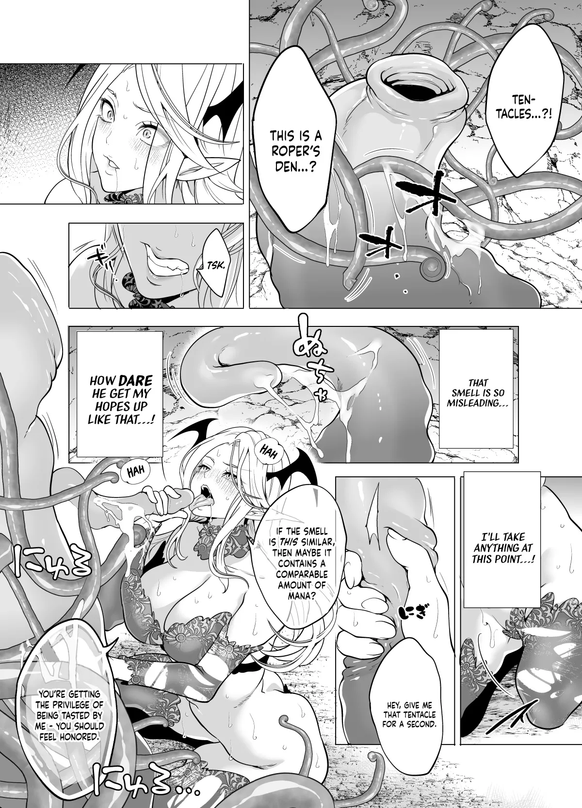 Shokushu Kan Haramase de Takabisha Succubus o Wakaraseru! Chapter 1 - page 8