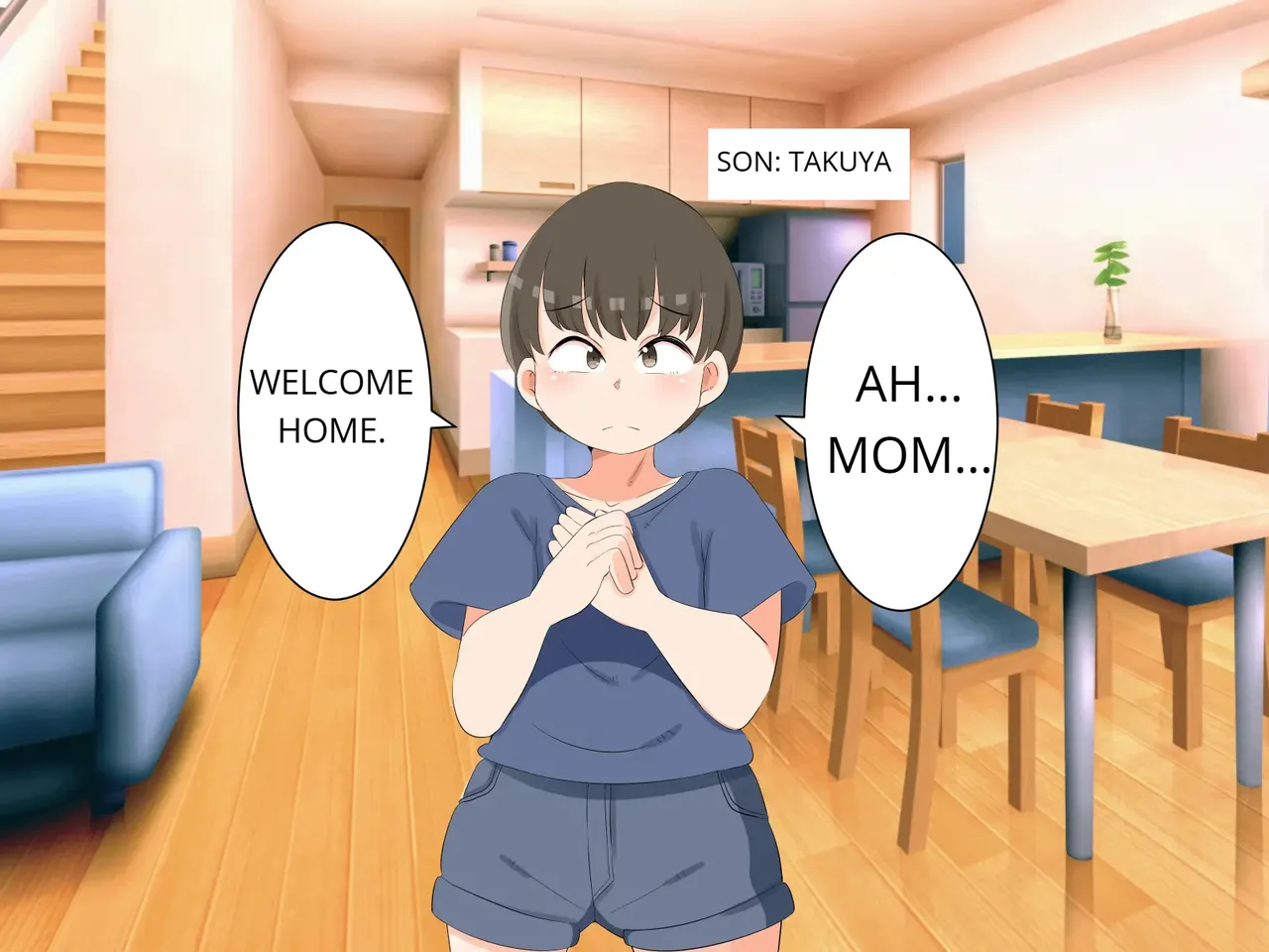 No way! I, a mother, am the object of my son's sexual desire! Chapter 1 - page 4