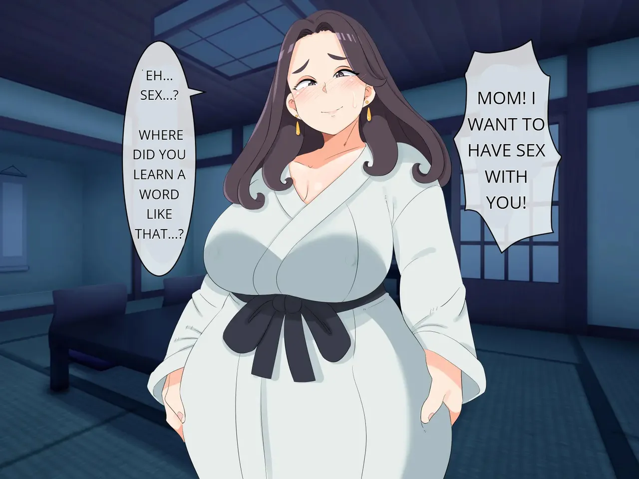 No way! I, a mother, am the object of my son's sexual desire! Chapter 1 - page 55