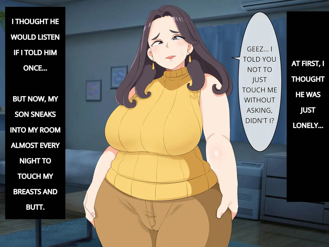 No way! I, a mother, am the object of my son's sexual desire! Chapter 1 - page 9