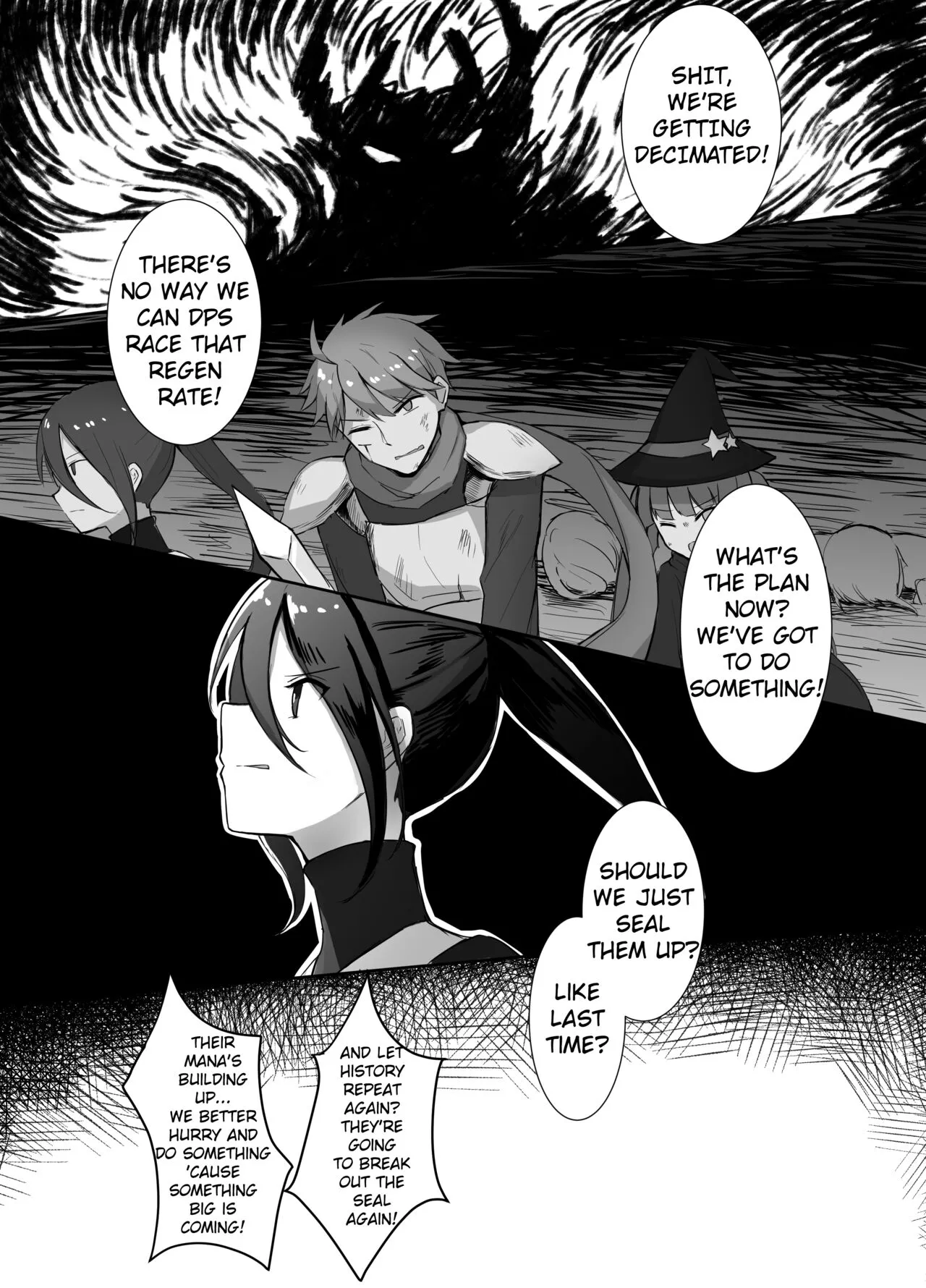 Maou Toubatsu Shippai Heroine Gisei Normal End de Utsu ni Natta Koutensei Futanari Kenshi to Otokonoko Shinkan no Hanashi Chapter 1 - page 2