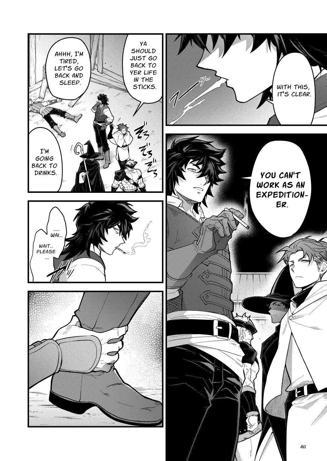 Ingoku no Meikyu - Job-mei 'onaho' no Shinjin Tansakusha wa Nakamatachi ni chokyo sarete Lv99 no Nikubenkininaru - Chapter 1 - page 46