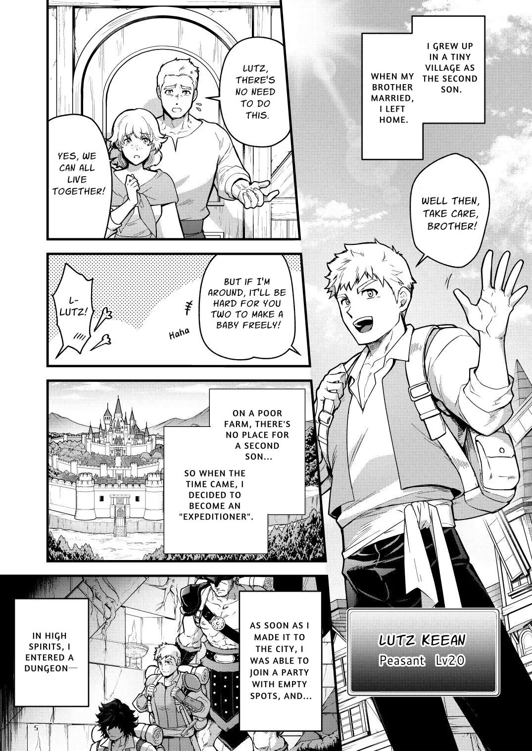 Ingoku no Meikyu - Job-mei 'onaho' no Shinjin Tansakusha wa Nakamatachi ni chokyo sarete Lv99 no Nikubenkininaru - Chapter 1 - page 5