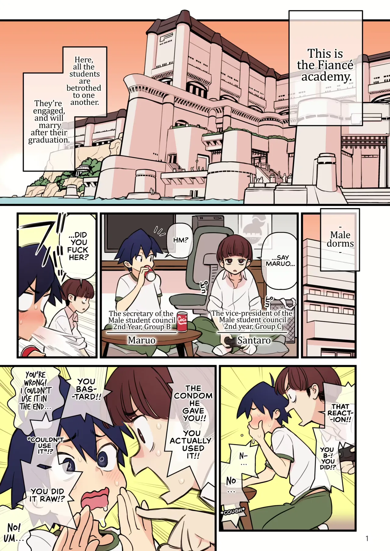Iinazuke Gakuen FILE: 01 "Hajimete Soine" Hen Chapter 1 - page 45