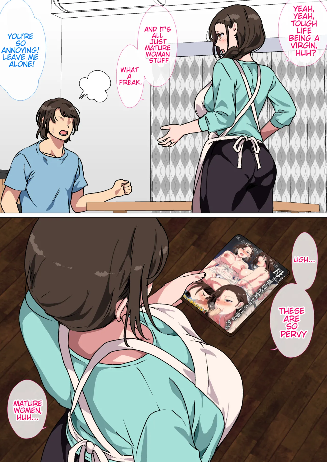 My mom started teasing me in a sexy way, so I couldn't help but fight back. Chapter 1 - page 3