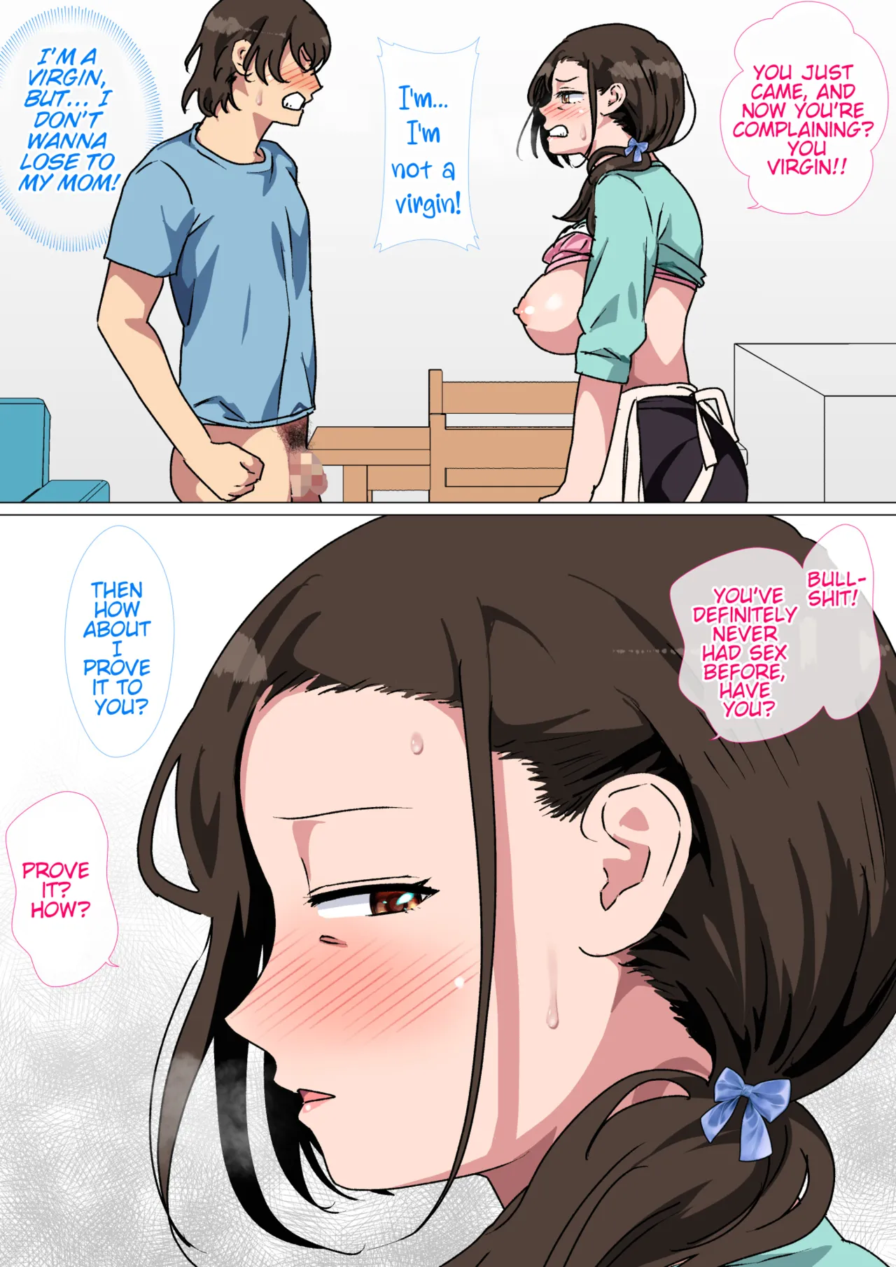 My mom started teasing me in a sexy way, so I couldn't help but fight back. Chapter 1 - page 30