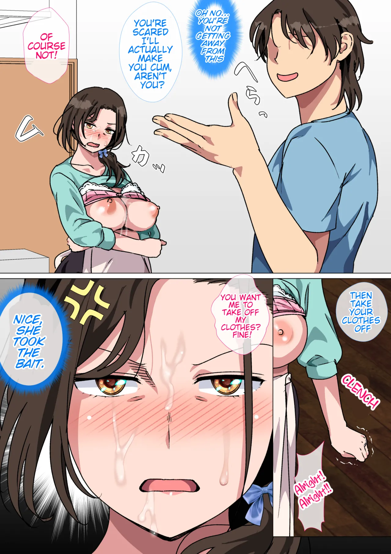 My mom started teasing me in a sexy way, so I couldn't help but fight back. Chapter 1 - page 32