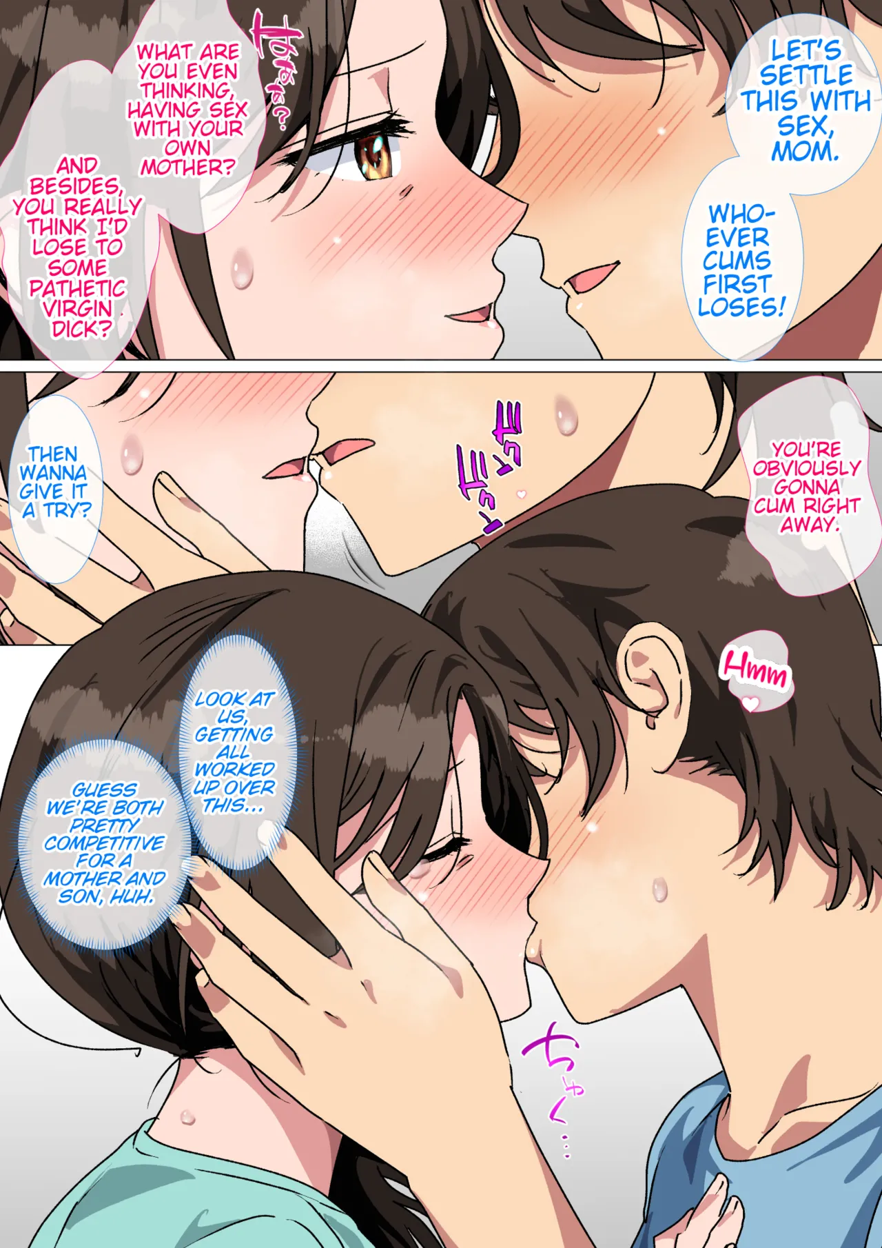 My mom started teasing me in a sexy way, so I couldn't help but fight back. Chapter 1 - page 43