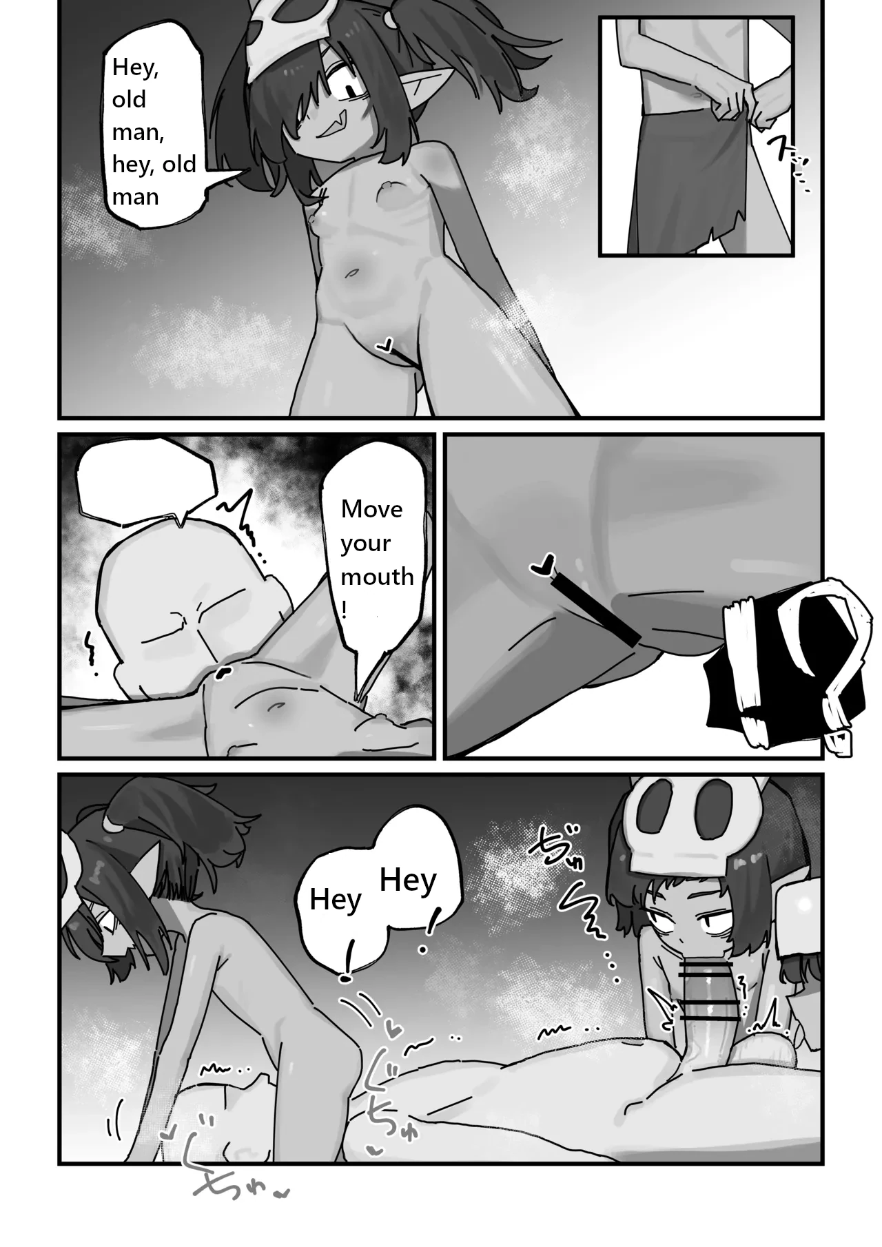 Female Goblin vs. Low-Level Weak Old Man Adventurer Chapter 1 - page 10