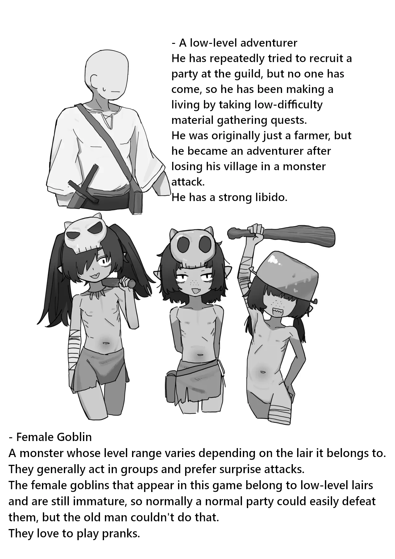 Female Goblin vs. Low-Level Weak Old Man Adventurer Chapter 1 - page 31