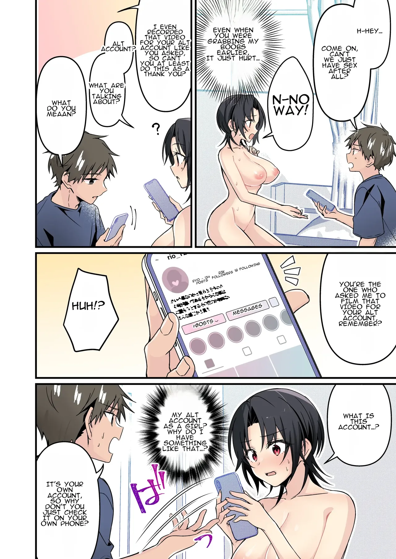 Jinsei Kaihen Appli de Barairo no Hibi? ~Jibun o Ukkari Dosukebe Bishoujo ni~ Chapter 1 - page 24