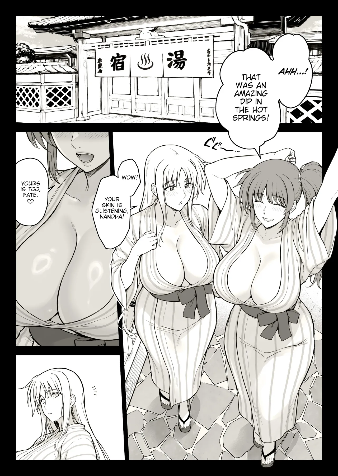 Ecchi na Onee-san-tachi ni Onsenyado de Hokakusareta Ken Chapter 1 - page 1