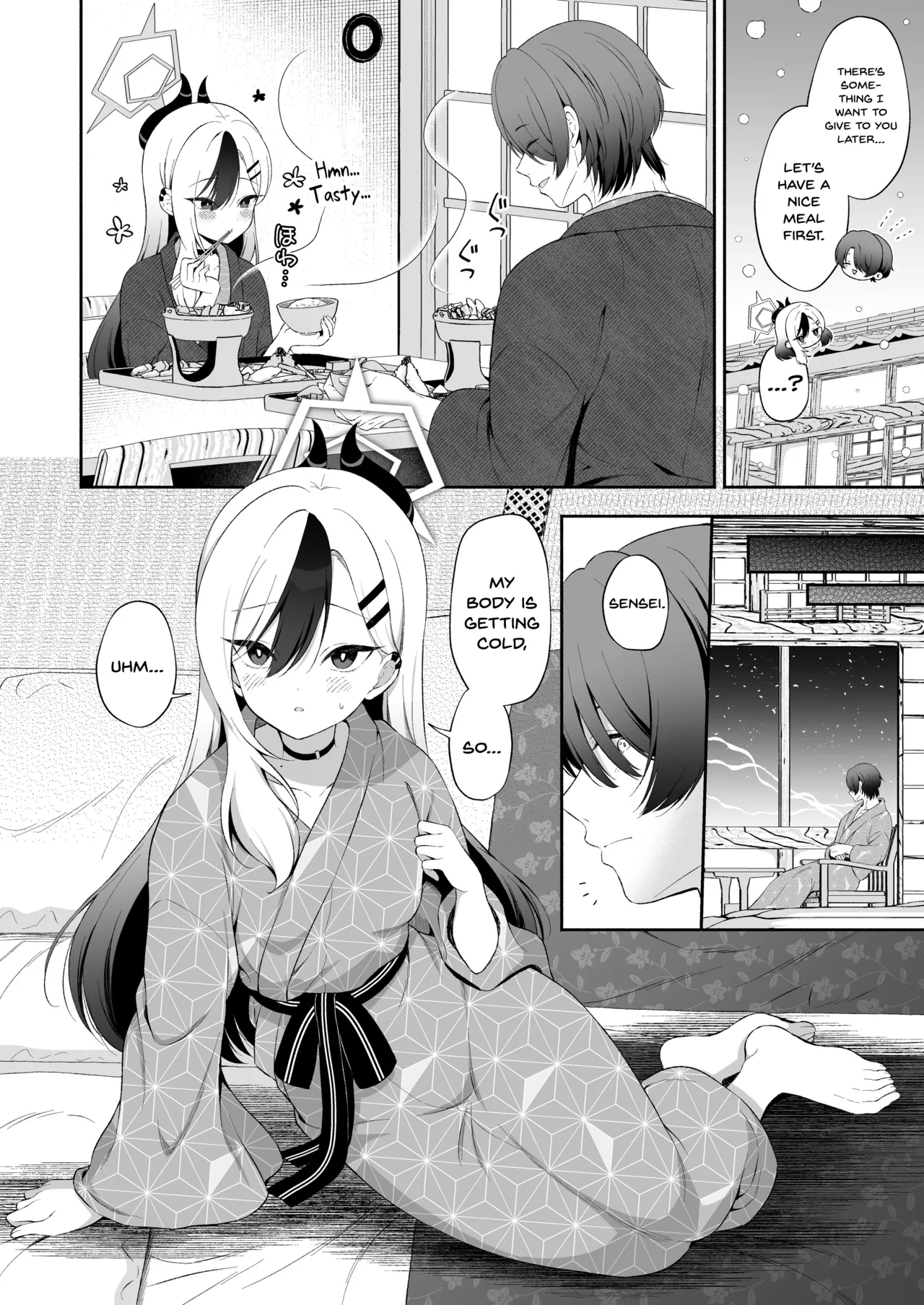 Pandagaippiki.] Onsen Kayoko to Amatoro Ecchi + Kayoko to Sensei ga Onamiseshiau Ohanashi Chapter 1 - page 4
