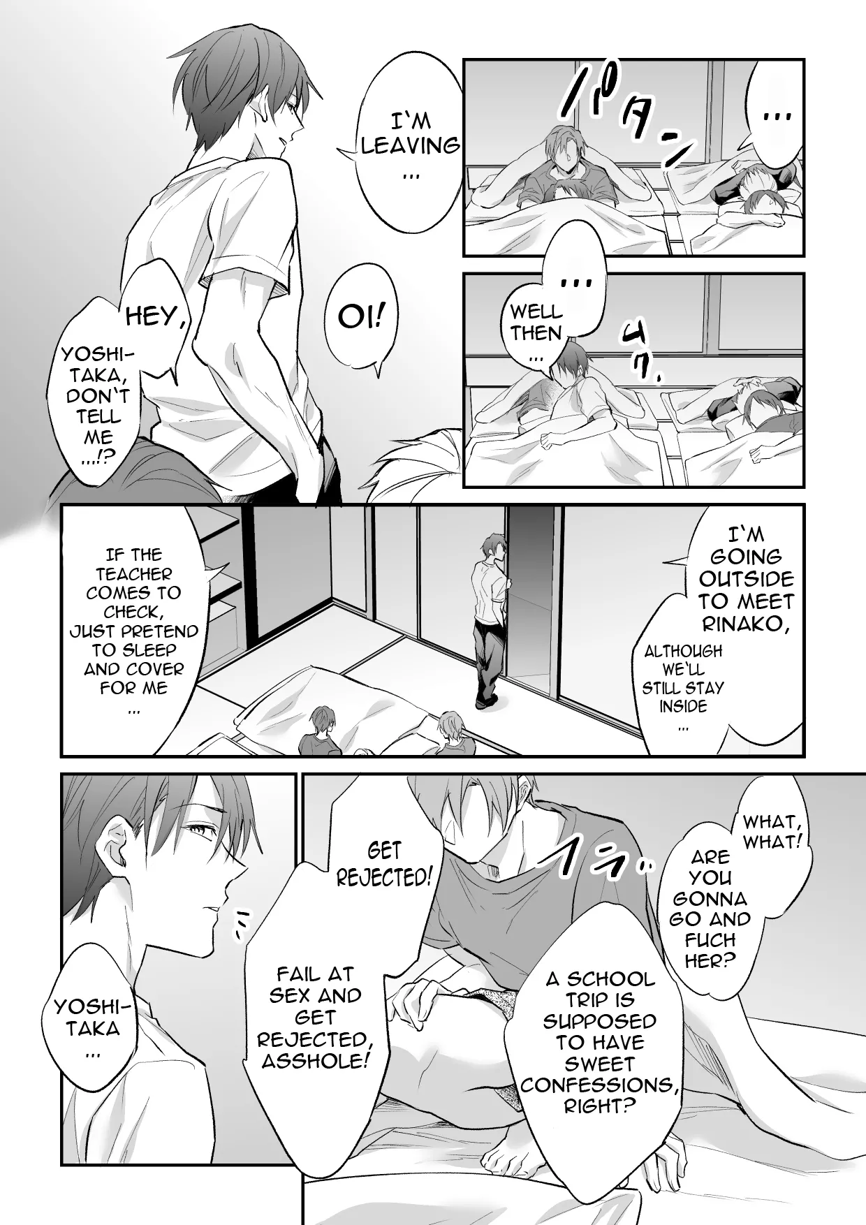 Shū ● ryokō no yoru ni kokuhaku suru tsumori ga ran ● sa re chaimashita Chapter 1 - page 4