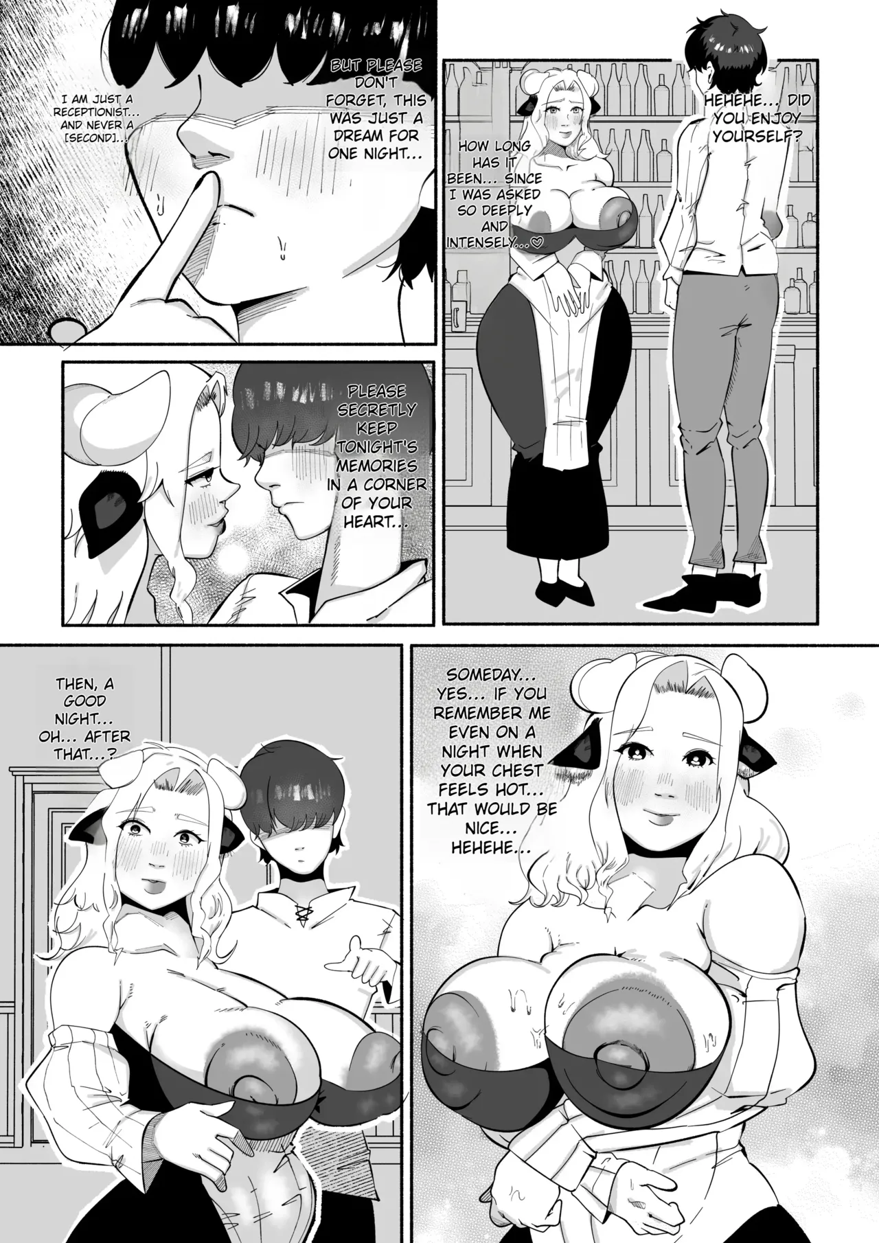 At the pleasure café ‘Amrita,’ where soft-serve ice cream is made from women’s breast milk and what they expel from their asses, I deliberately chose the overly ripe, sex-oozing older woman standing at reception Chapter 1 - page 30