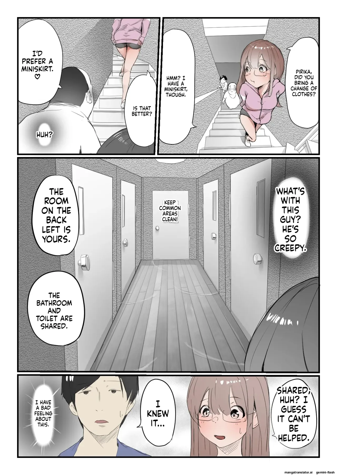 Yasui Share House de Kanojo ga Nerawareru Hanashi Chapter 1 - page 6