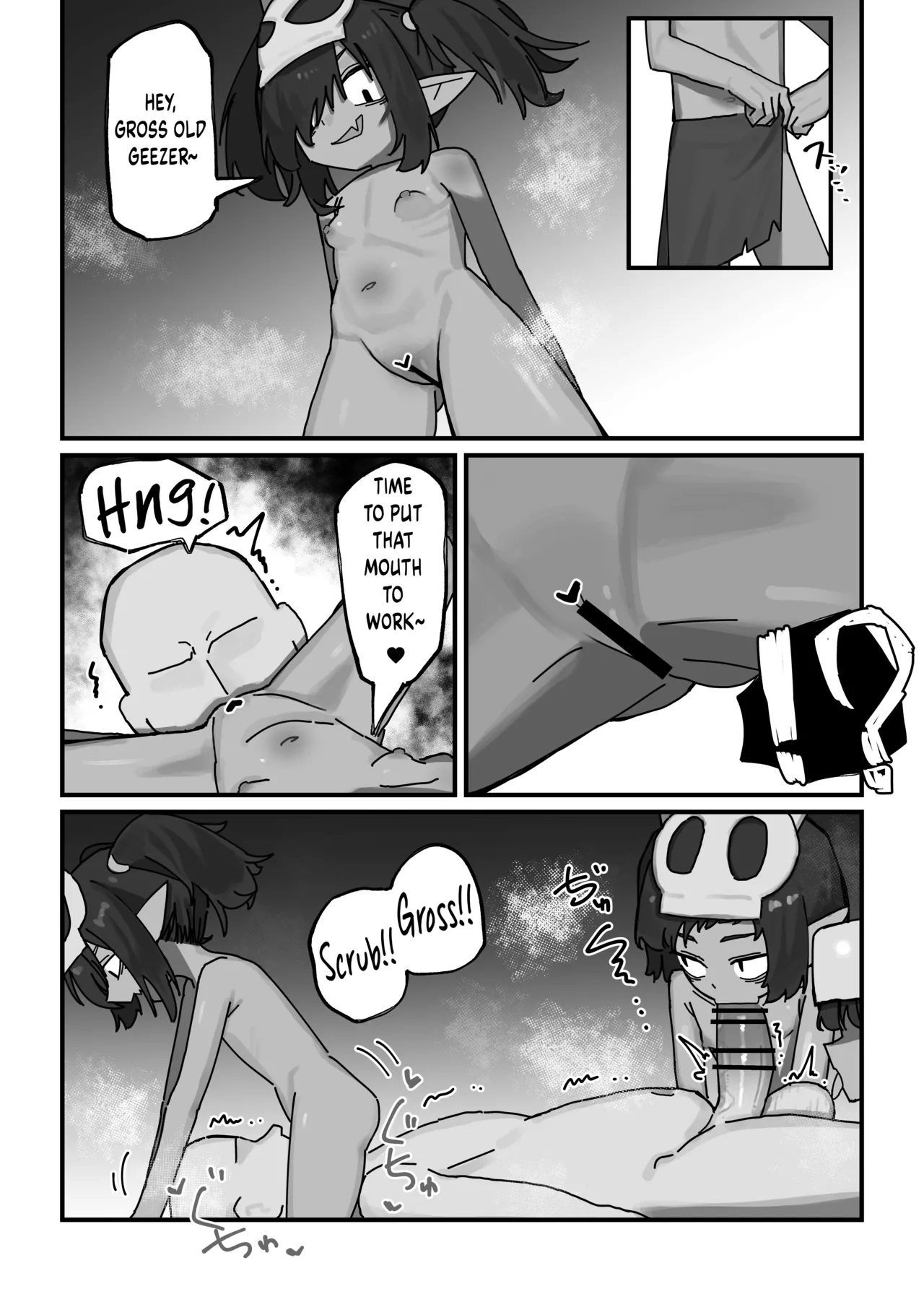 Mesu Goblin vs Tei Level Zako Ossan Bokensha - The Bratty Goblins VS the Loser Adventurer Chapter 1 - page 10