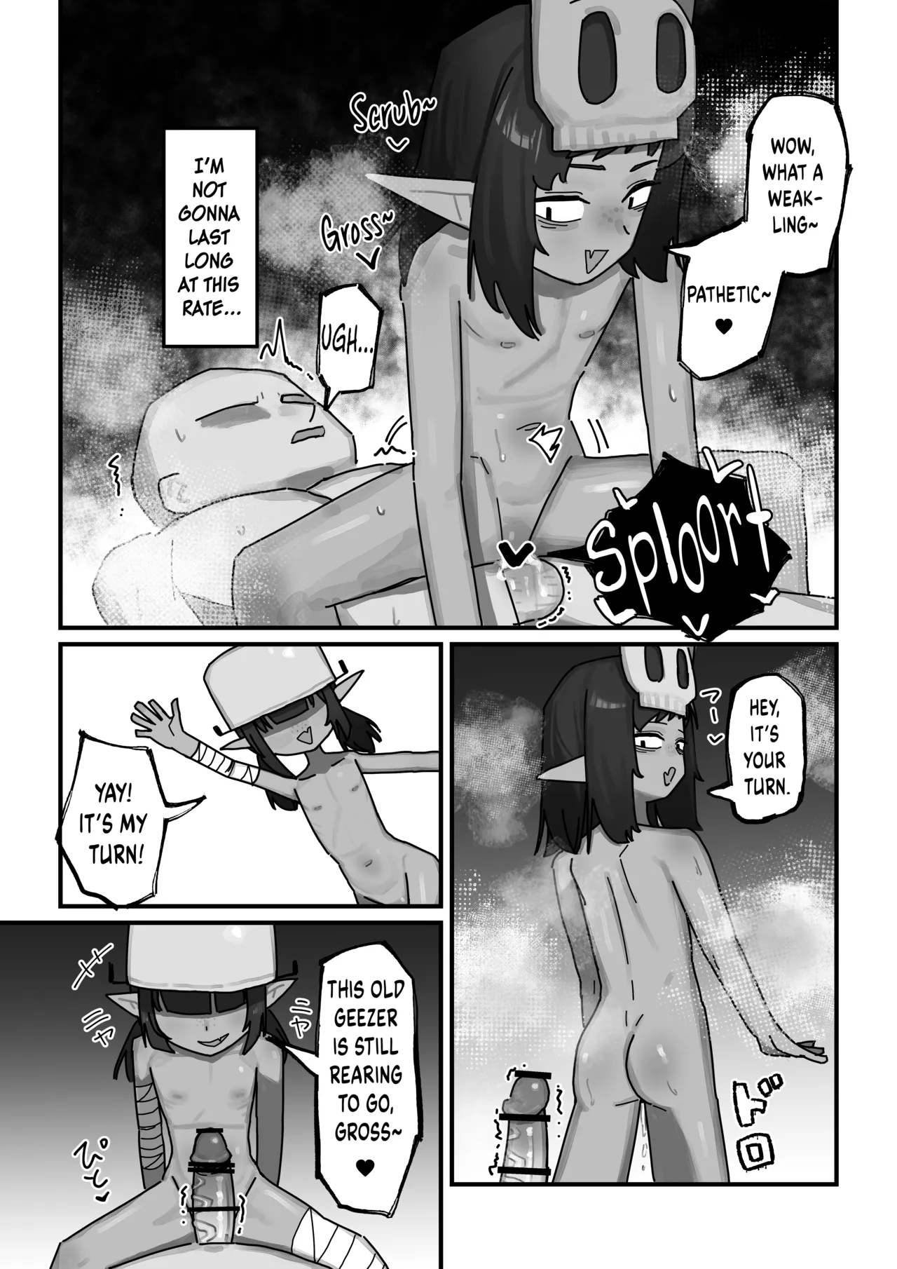 Mesu Goblin vs Tei Level Zako Ossan Bokensha - The Bratty Goblins VS the Loser Adventurer Chapter 1 - page 18
