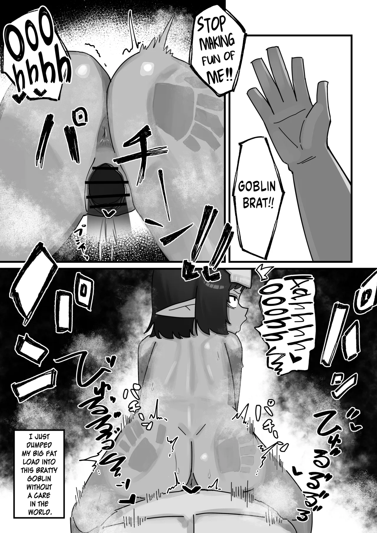 Mesu Goblin vs Tei Level Zako Ossan Bokensha - The Bratty Goblins VS the Loser Adventurer Chapter 1 - page 25