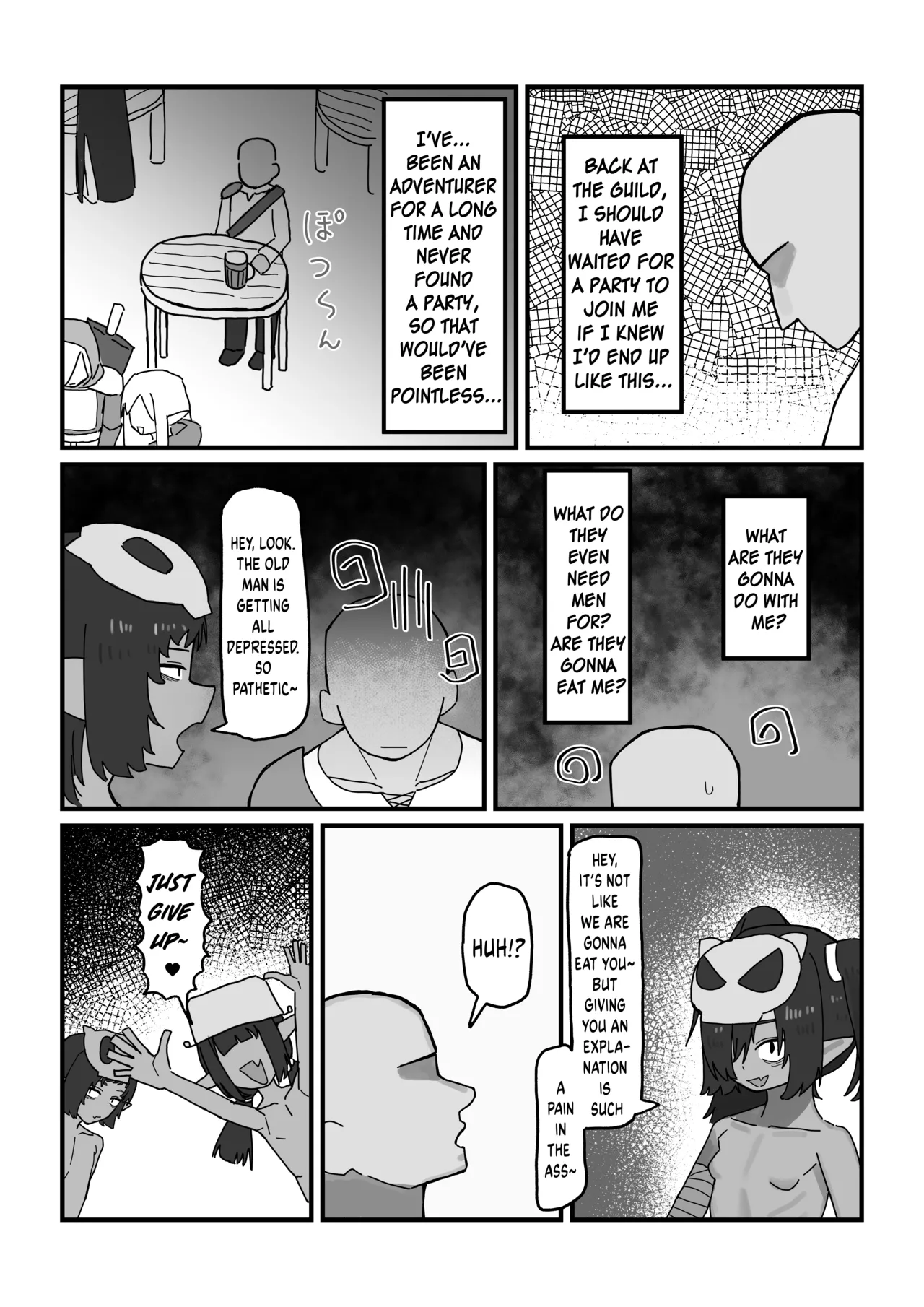 Mesu Goblin vs Tei Level Zako Ossan Bokensha - The Bratty Goblins VS the Loser Adventurer Chapter 1 - page 5