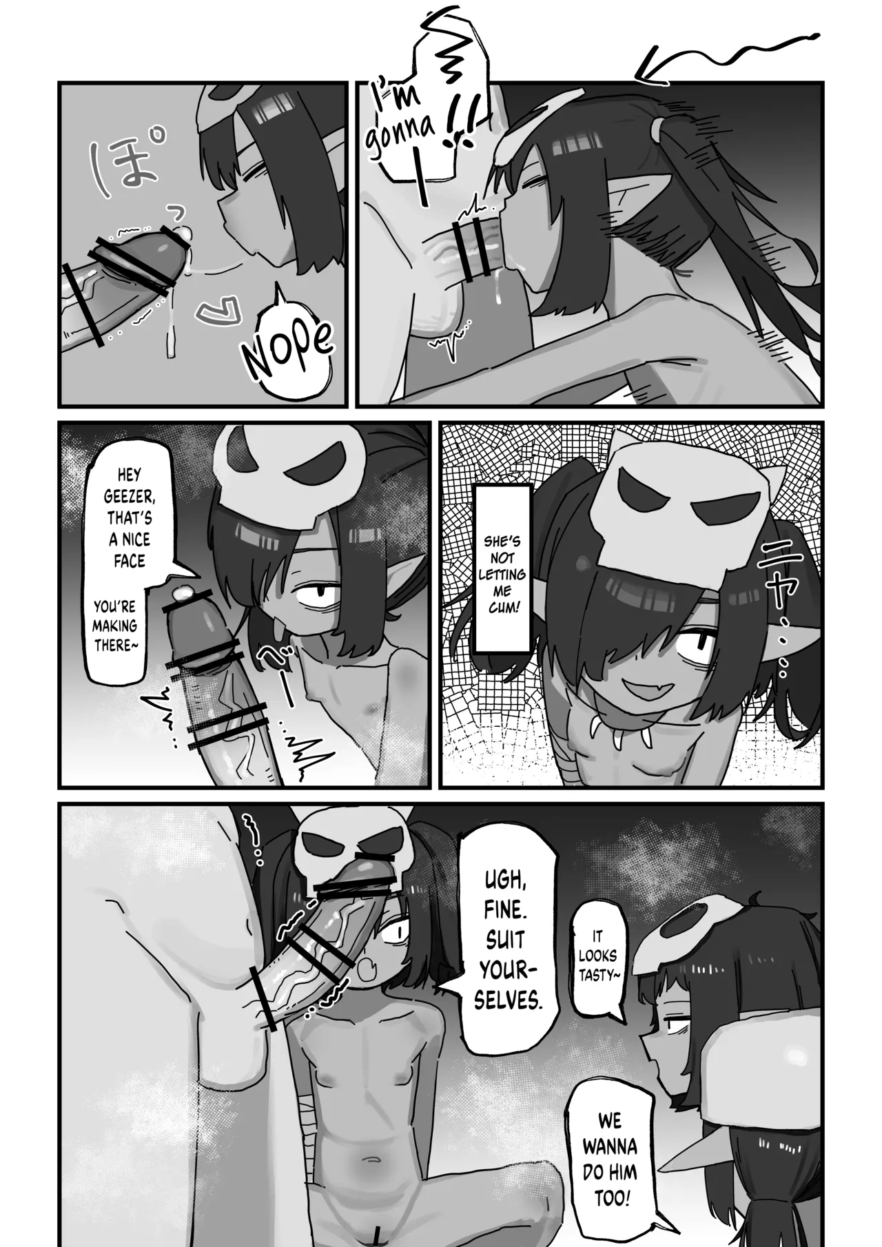 Mesu Goblin vs Tei Level Zako Ossan Bokensha - The Bratty Goblins VS the Loser Adventurer Chapter 1 - page 8