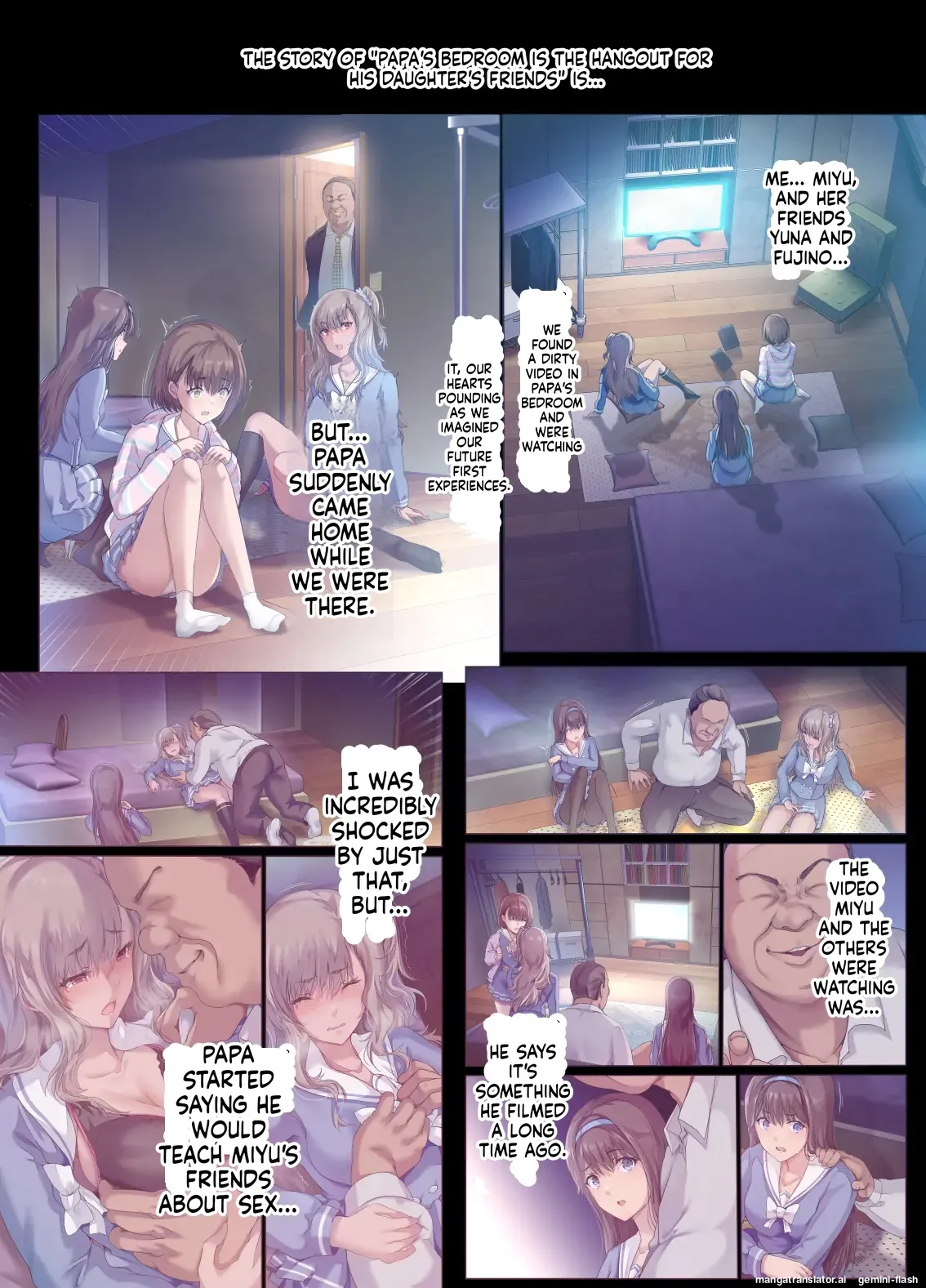 Daddy's Bedroom is a Hangout For His Daughter's Friends 2: New Friends Chapter 1 - page 3