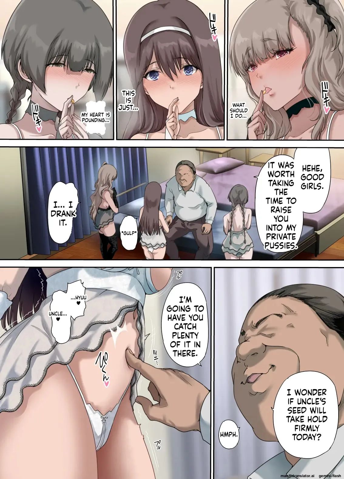 Daddy's Bedroom is a Hangout For His Daughter's Friends 4: Breeding Chapter 1 - page 25