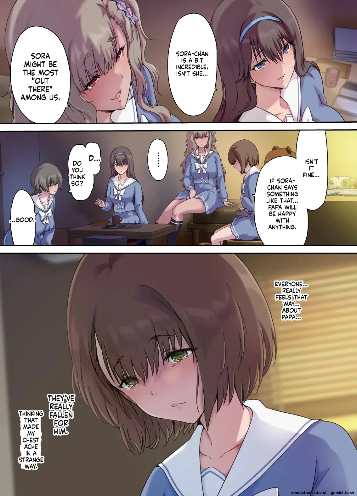 Daddy's Bedroom is a Hangout For His Daughter's Friends 4: Breeding Chapter 1 - page 4