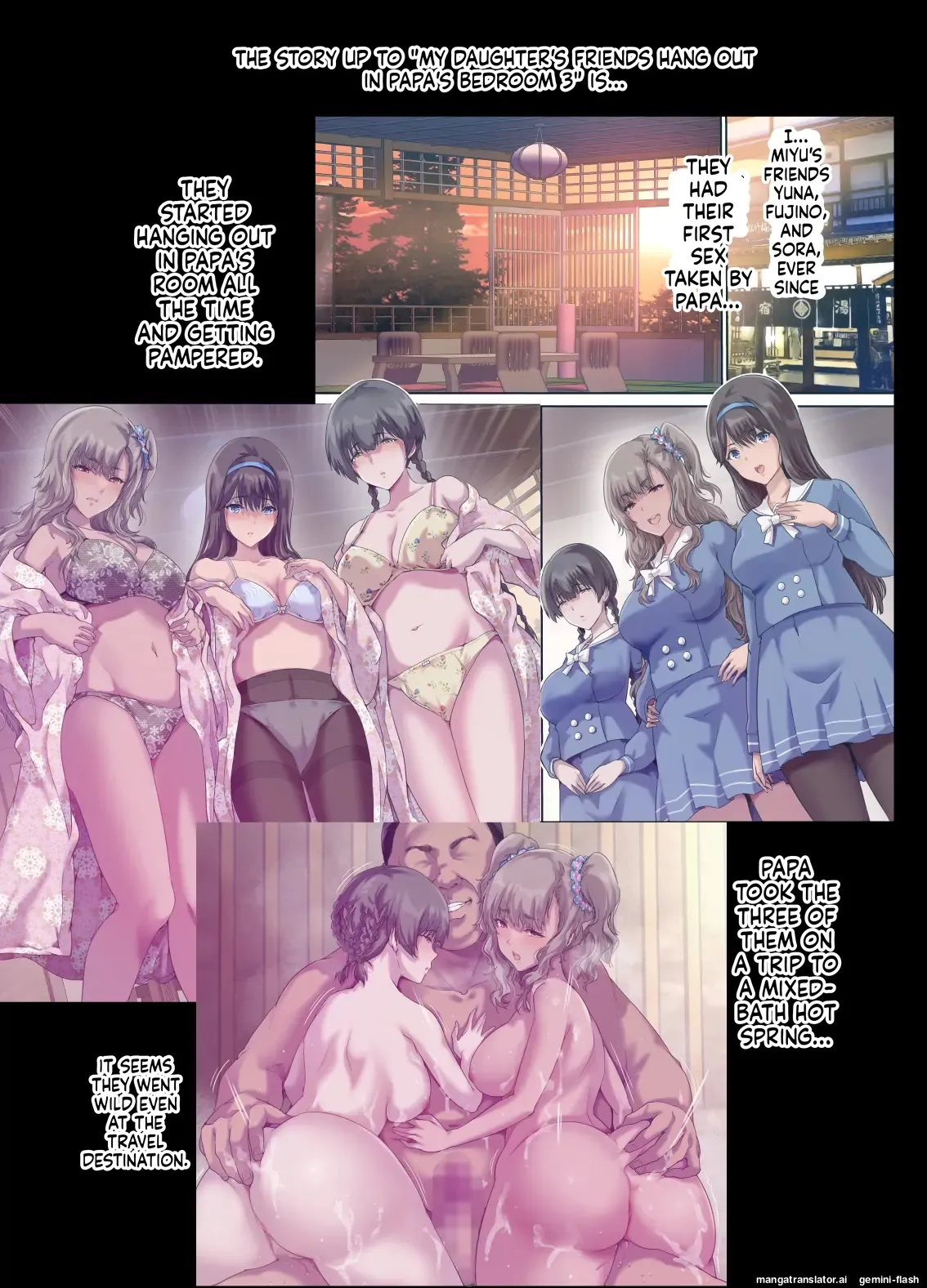 Daddy's Bedroom is a Hangout For His Daughter's Friends 4: Breeding Chapter 1 - page 5