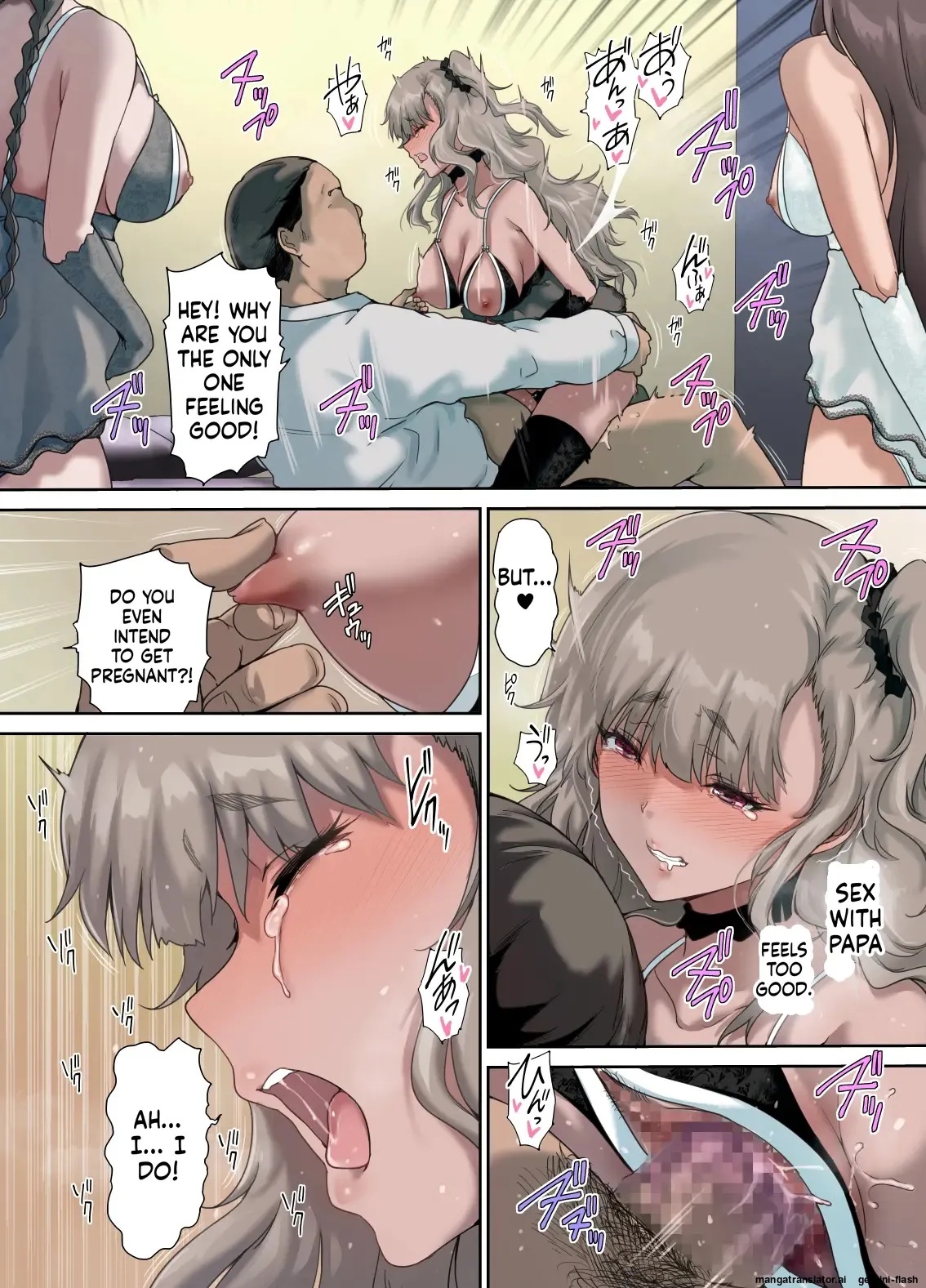 Daddy's Bedroom is a Hangout For His Daughter's Friends 4: Breeding Chapter 1 - page 57